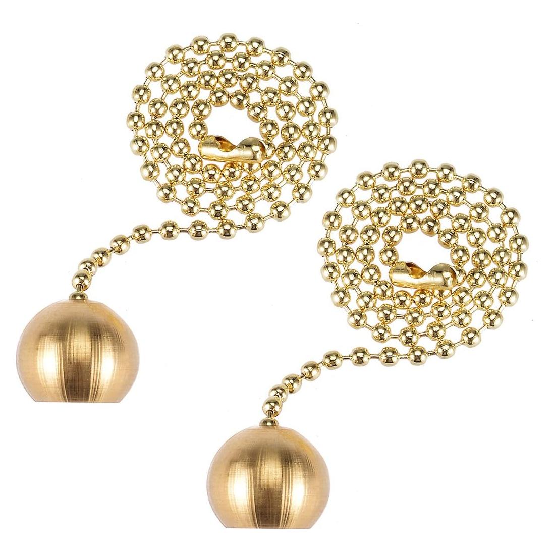 Cadena de Tirar Decorativa uxcell 30.48 cm Latón para Ventilador