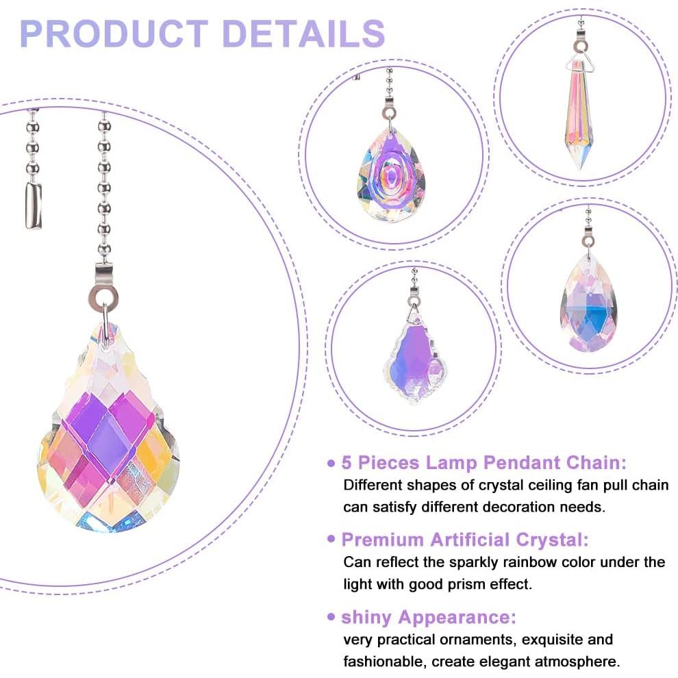 Extensores de Cadena de Ventilador de Techo BENECREAT 5Pcs