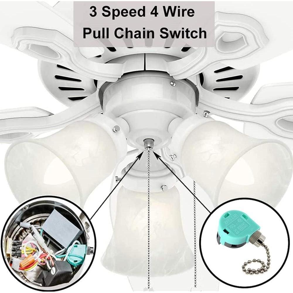 Interruptor de Ventilador de Techo Aoprofree ZE-268S6 3 Velocidades