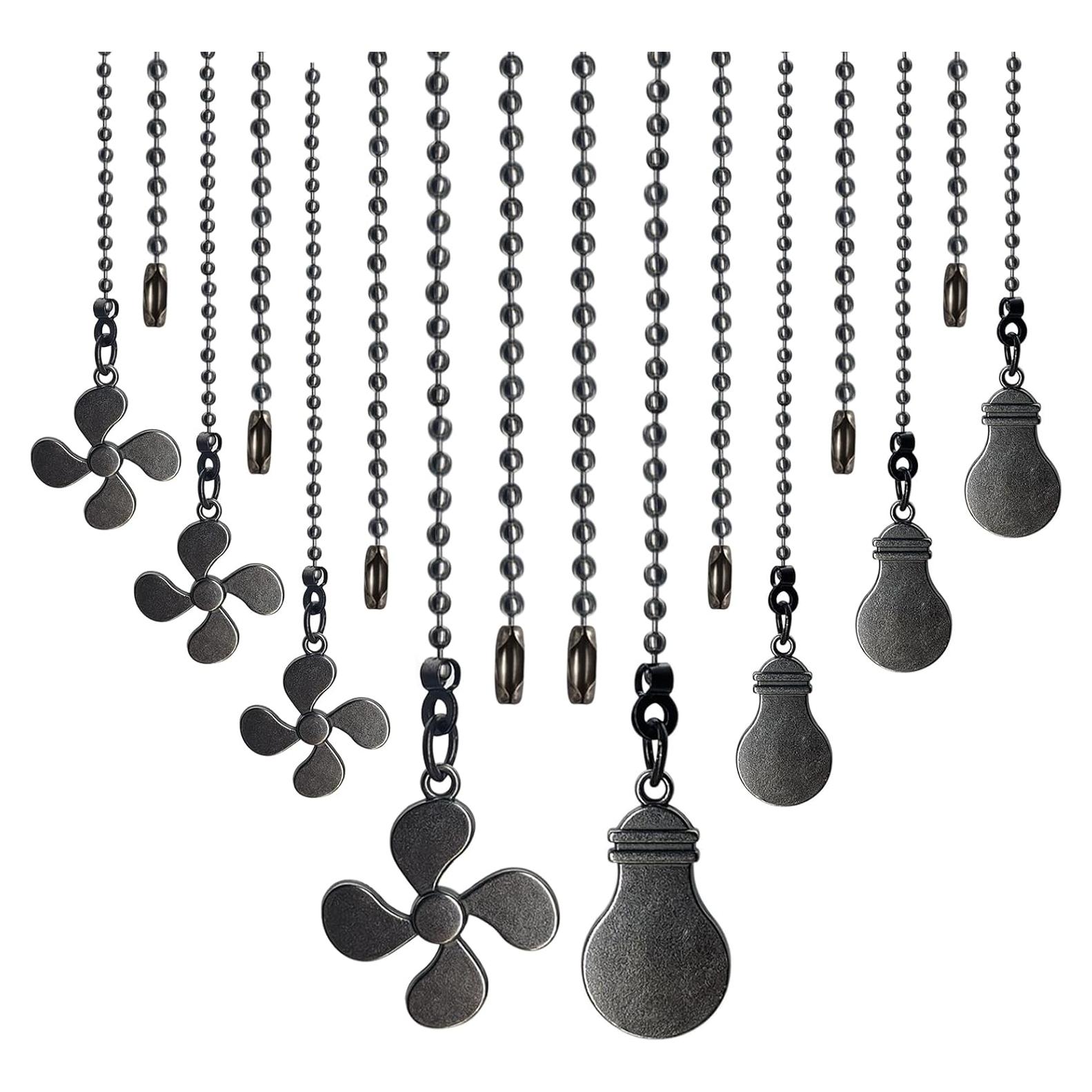 Juego de Cadenas de Tirón ELFCAB 30 cm Negro - 4 Piezas