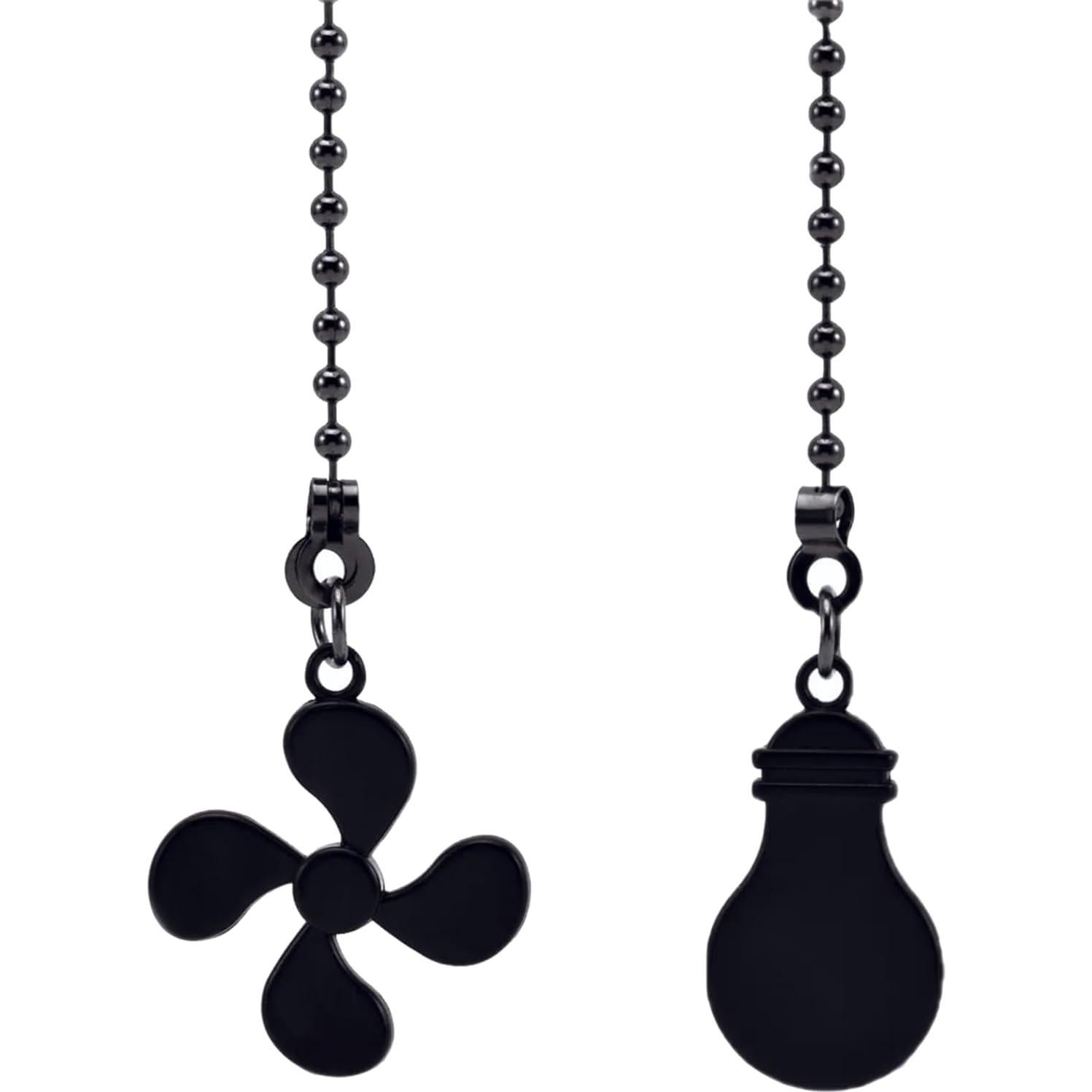 Cadena de Tirar para Ventilador de Techo IFNOW 2m Metal Negro