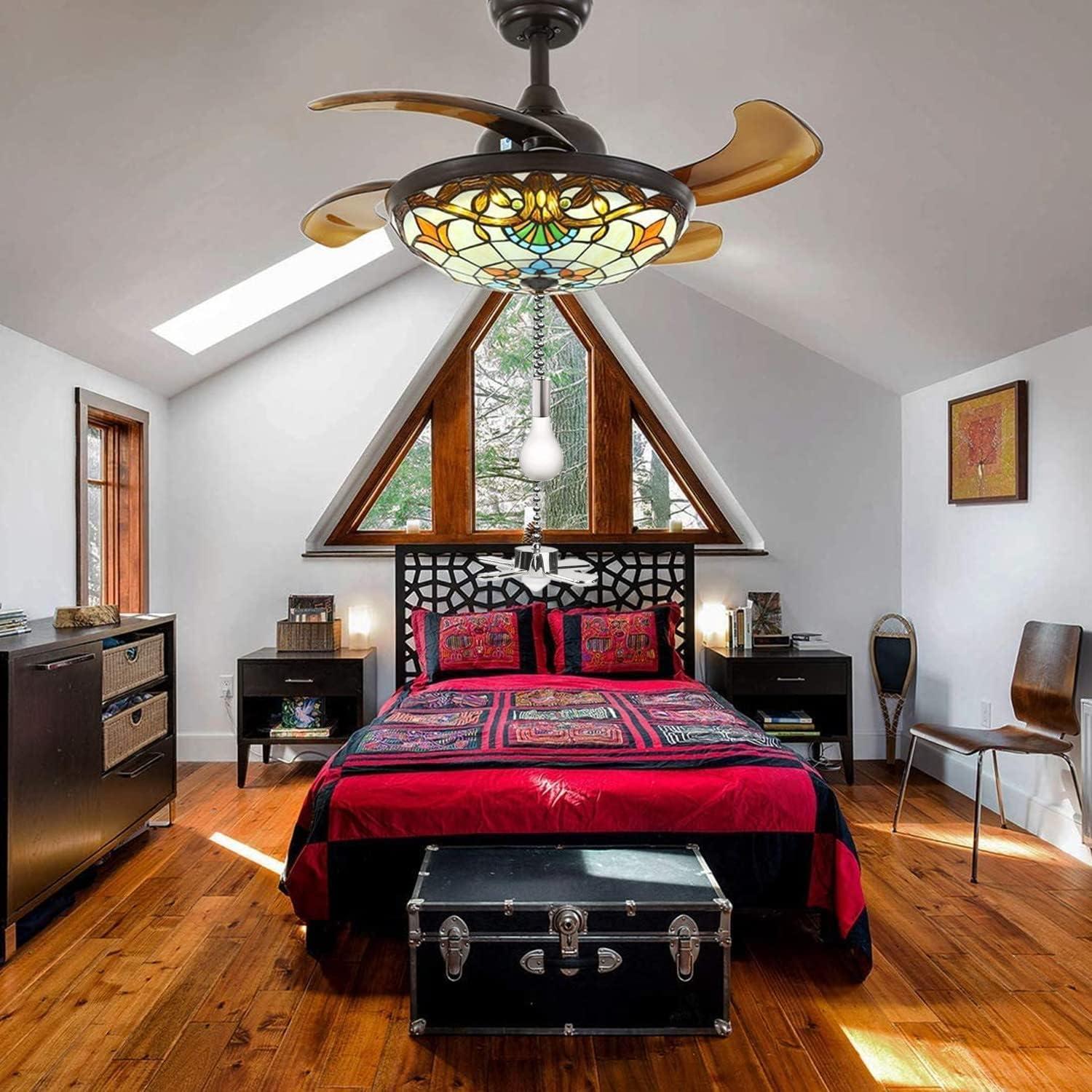 Juego de Cadenas de Tirar para Ventilador de Techo ZE-268S6- 4 Piezas