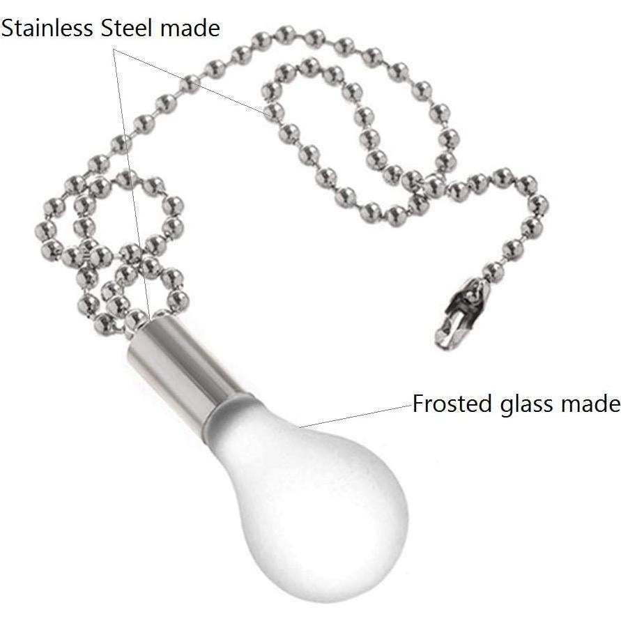 Juego de Cadenas de Tirar para Ventilador de Techo ZE-268S6- 4 Piezas