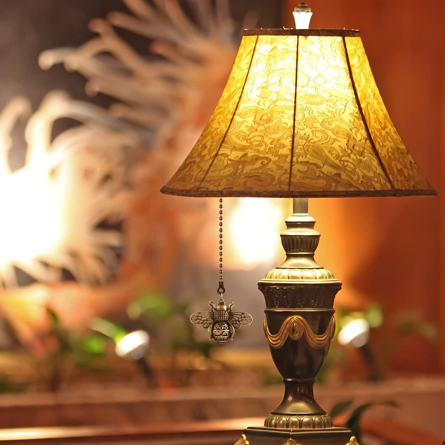 4 Cadenas de Tirar para Ventilador de Techo Vintage Bronce