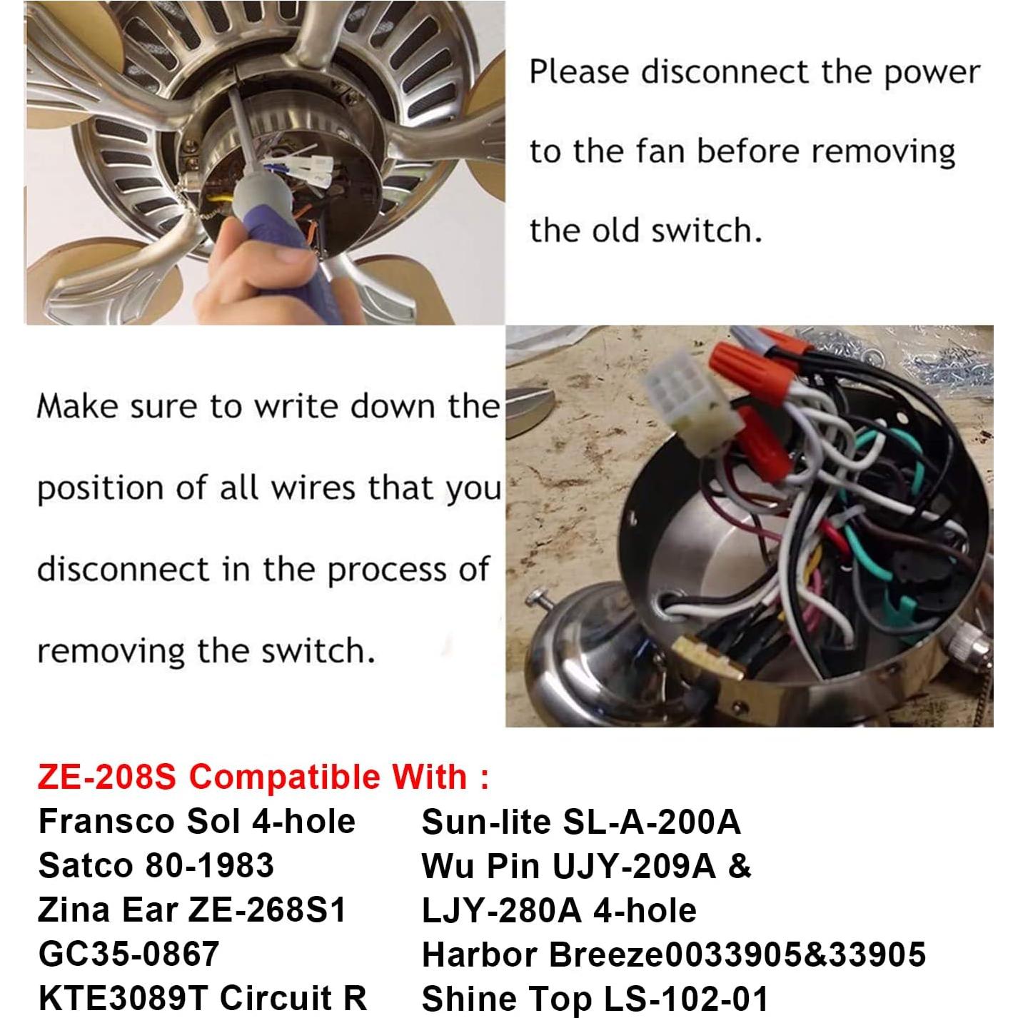 Interruptor de Cadena de Tirar Zing Ear ZE-208s 3 Velocidades