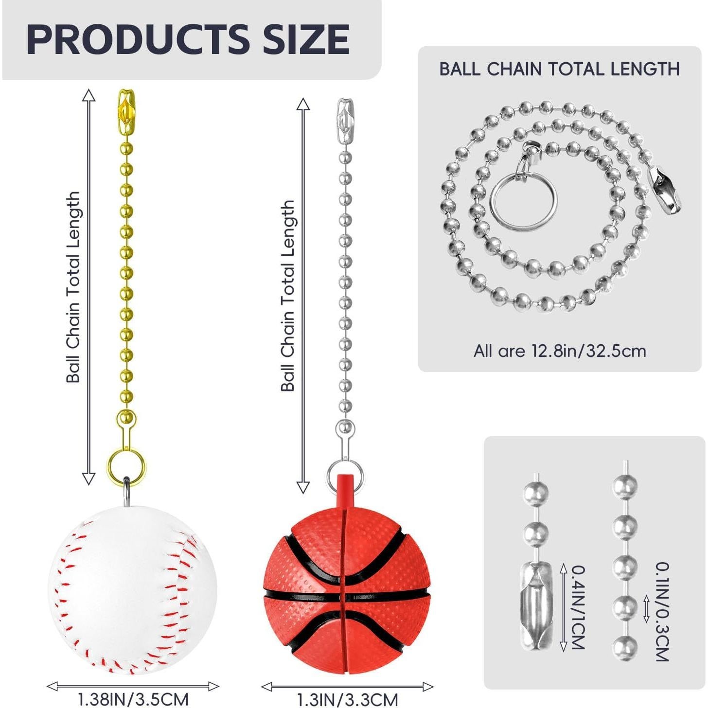 Cadenas de Tirar Decorativas SHIFANQI Baloncesto y Béisbol 30.48 cm