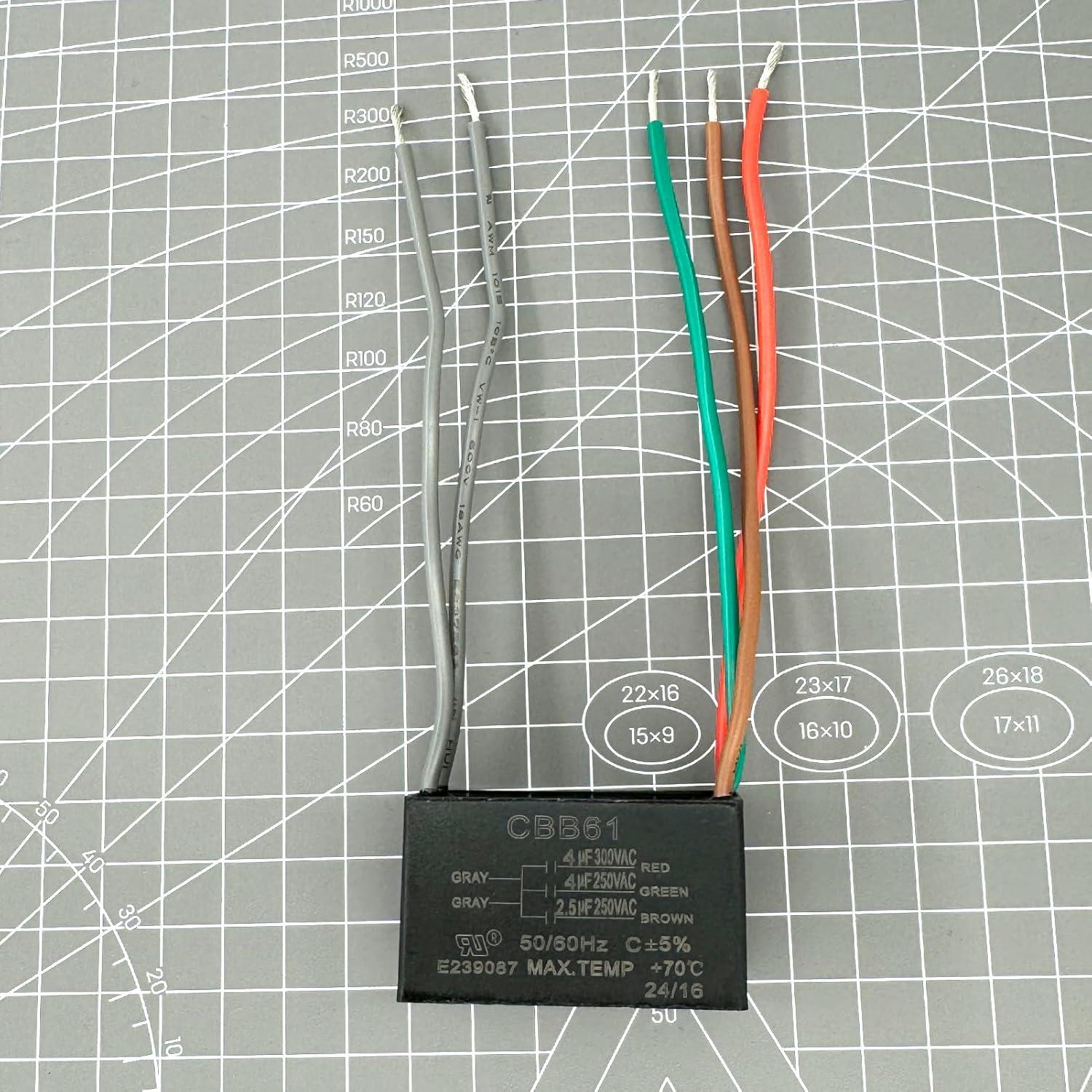 Interruptor de Ventilador de Techo YukiHalu 3 Velocidades 4 Cables