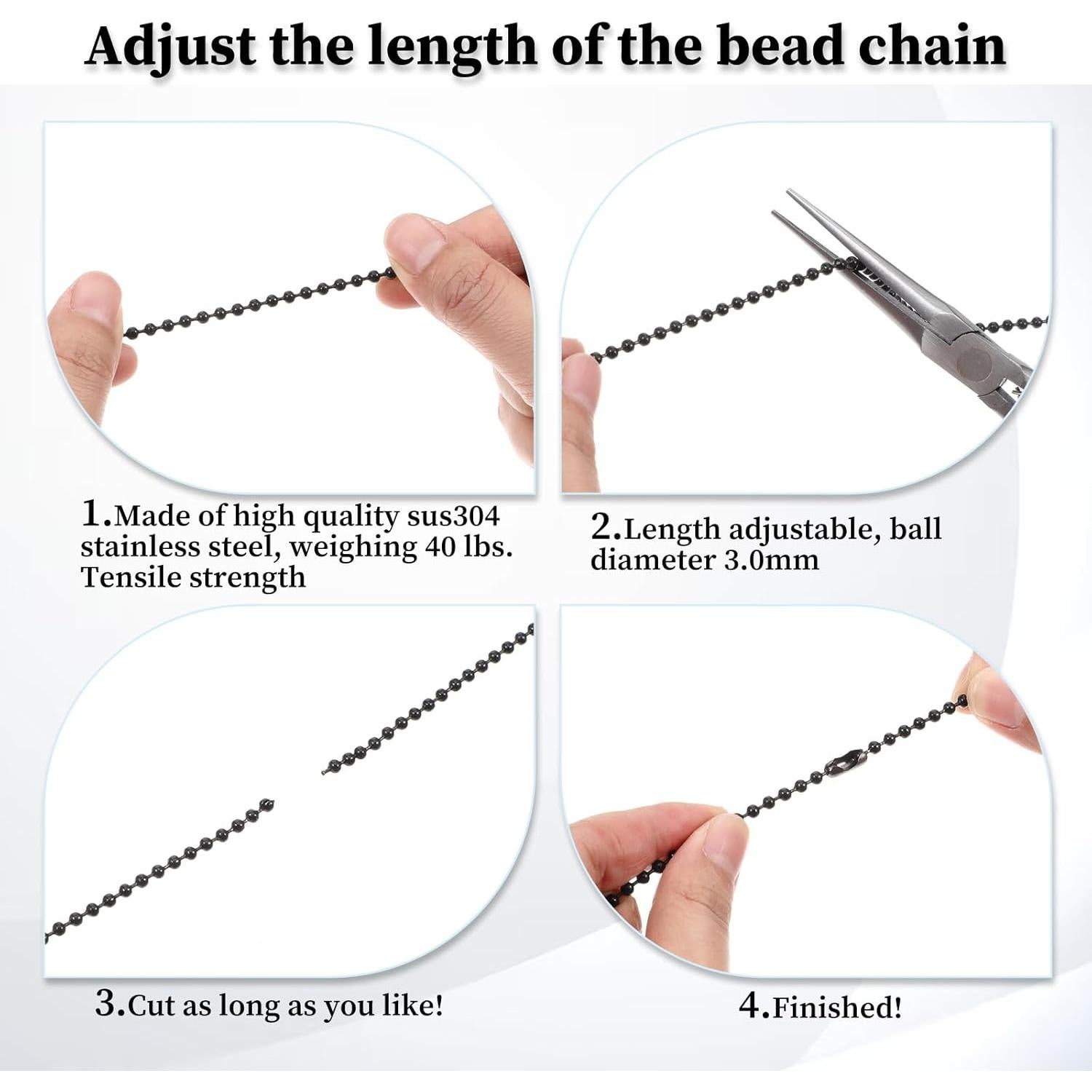 Extensores de Cadena para Ventilador de Techo Hariendny 42cm