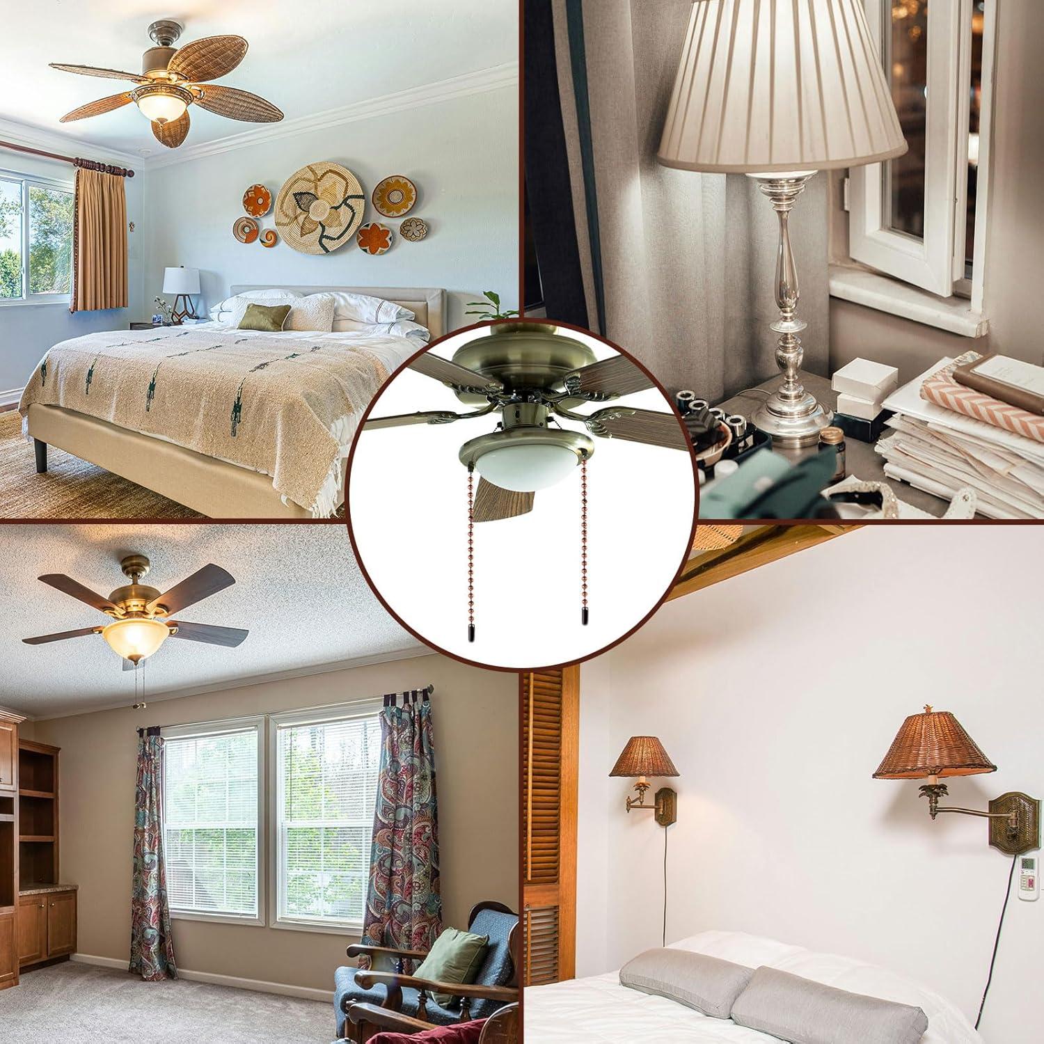 Cadena de Tirar para Ventilador de Techo 3m Gosknor con 20 Conectores