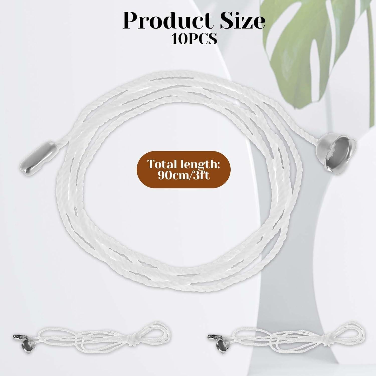 Giantree 10 Pack Cuerda de Tirar para Ventilador de Techo 90cm