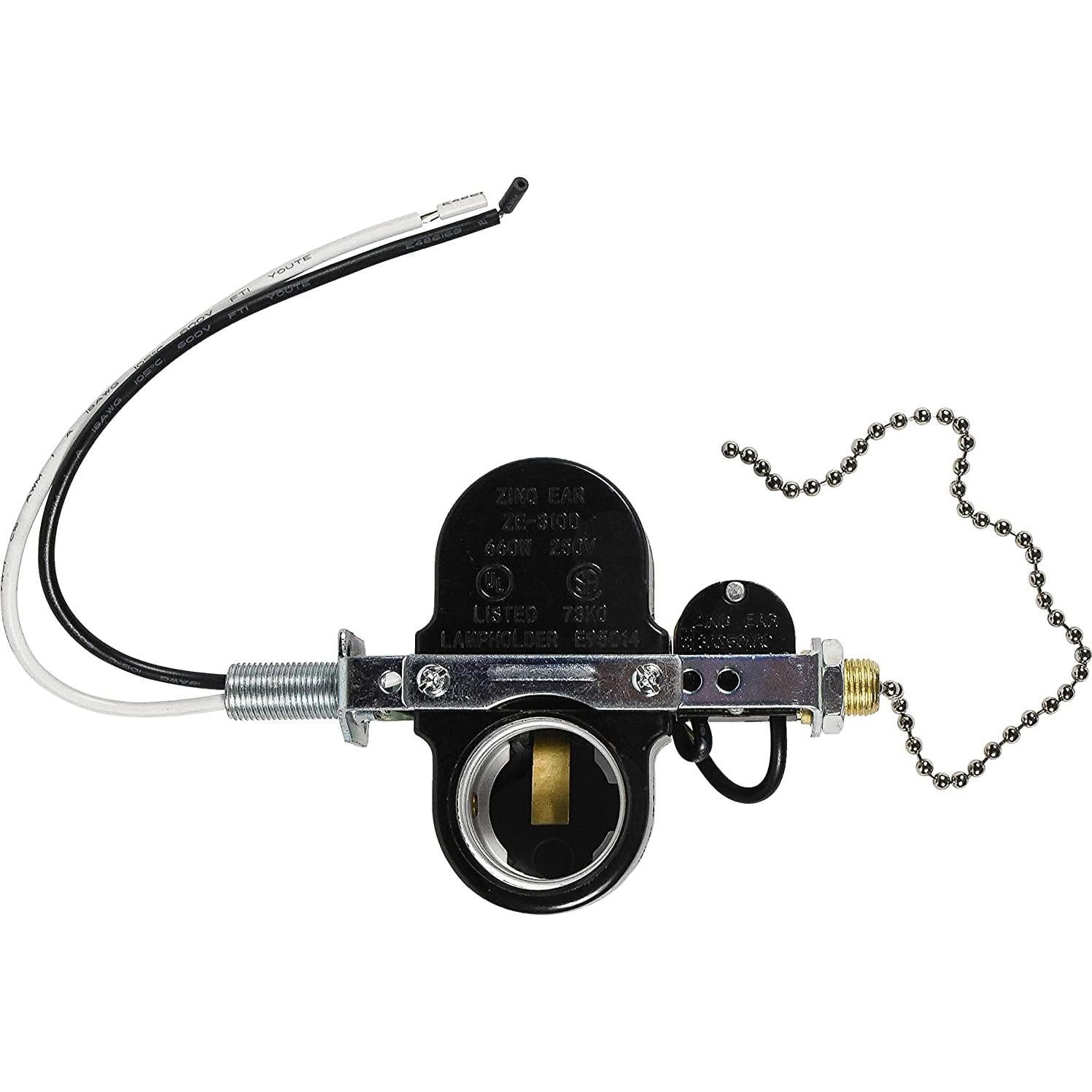 Interruptor de Socket de 2 Luces HQRP para Ventilador de Techo