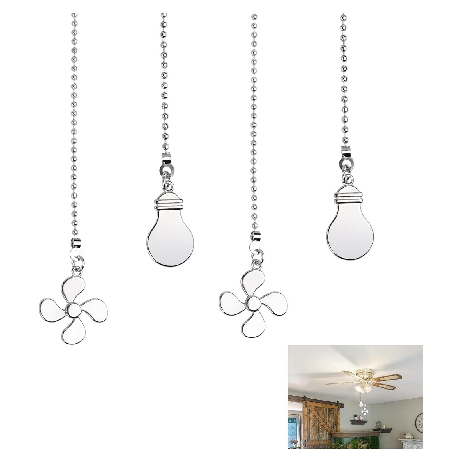 Extensor de cadena de tirón JEPELUS para ventilador de techo 35.56 cm