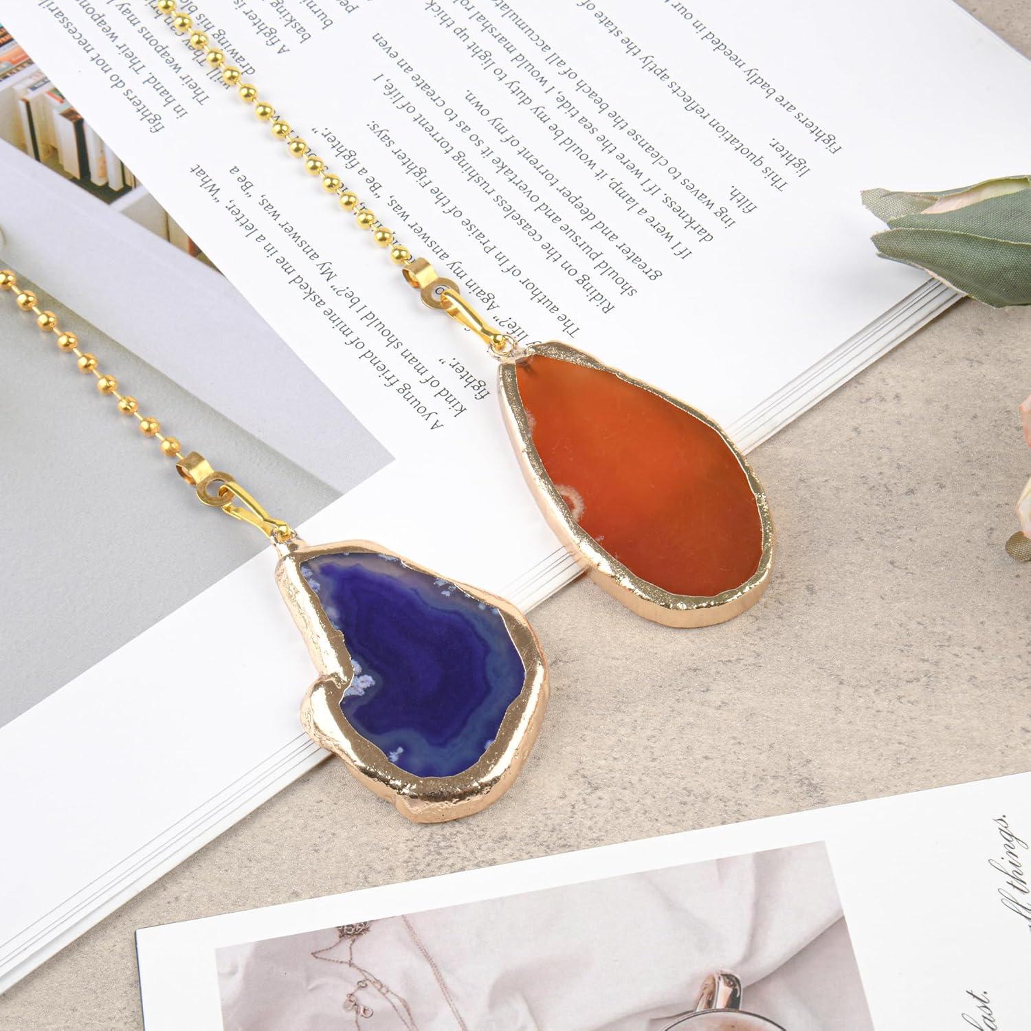 Juego de Cadenas de Tirar UMEWAVE Ágata Natural 30.48 cm