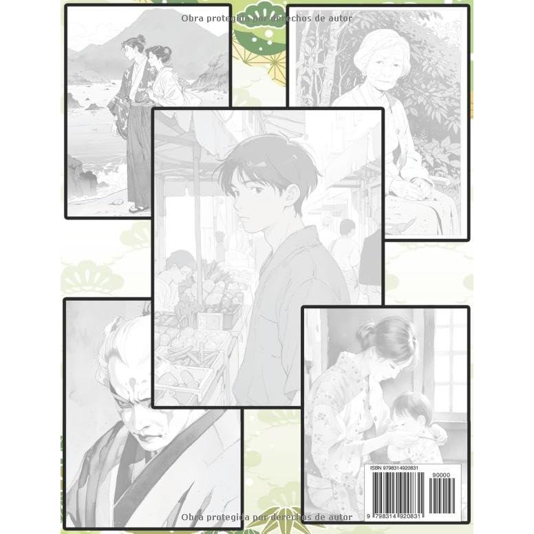 Ciudadanos De Japón Libro Para Colorear: Páginas Para Colorear Que Capturan Un Momento De La Vida De Una Persona Japonesa Hombres Mujeres Modernos ... | Niño Adulto Adolescente (Spanish Edition)