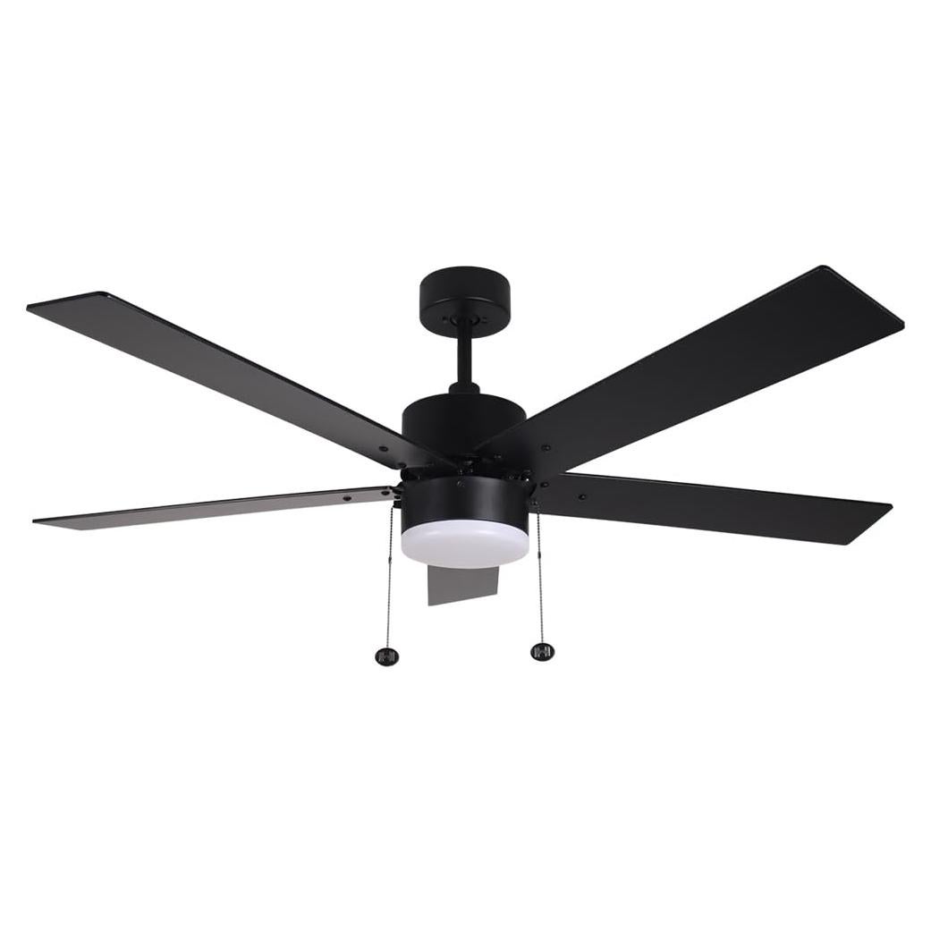 Ventilador de Techo 132 cm HOMEnhancements Negro con Luz LED