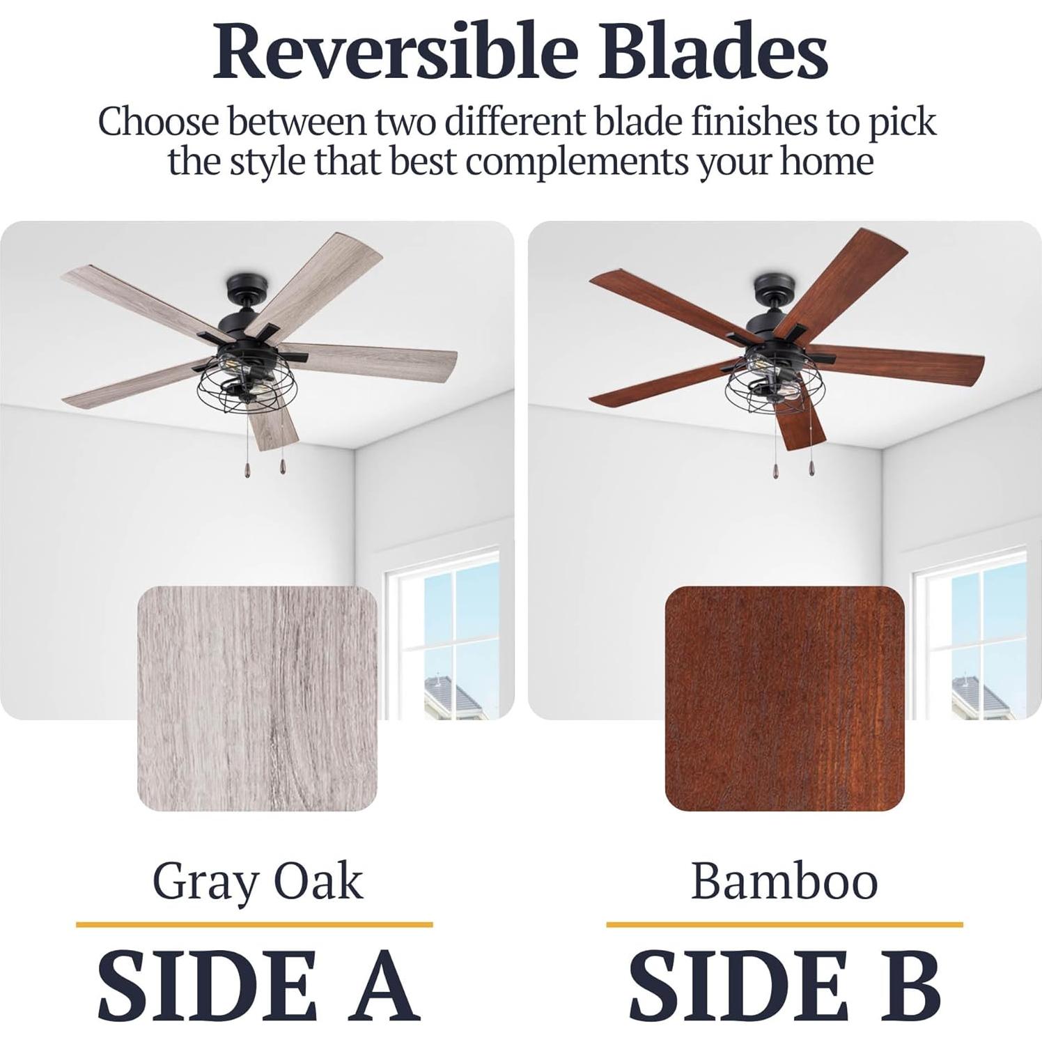 Ventilador de Techo Prominence Home Marshall 52" LED Negro Mate