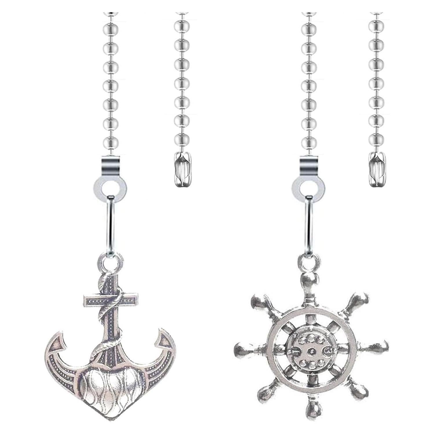 Extensor de cadena de tirón Hyamass 30 cm nikel vintage 2 piezas