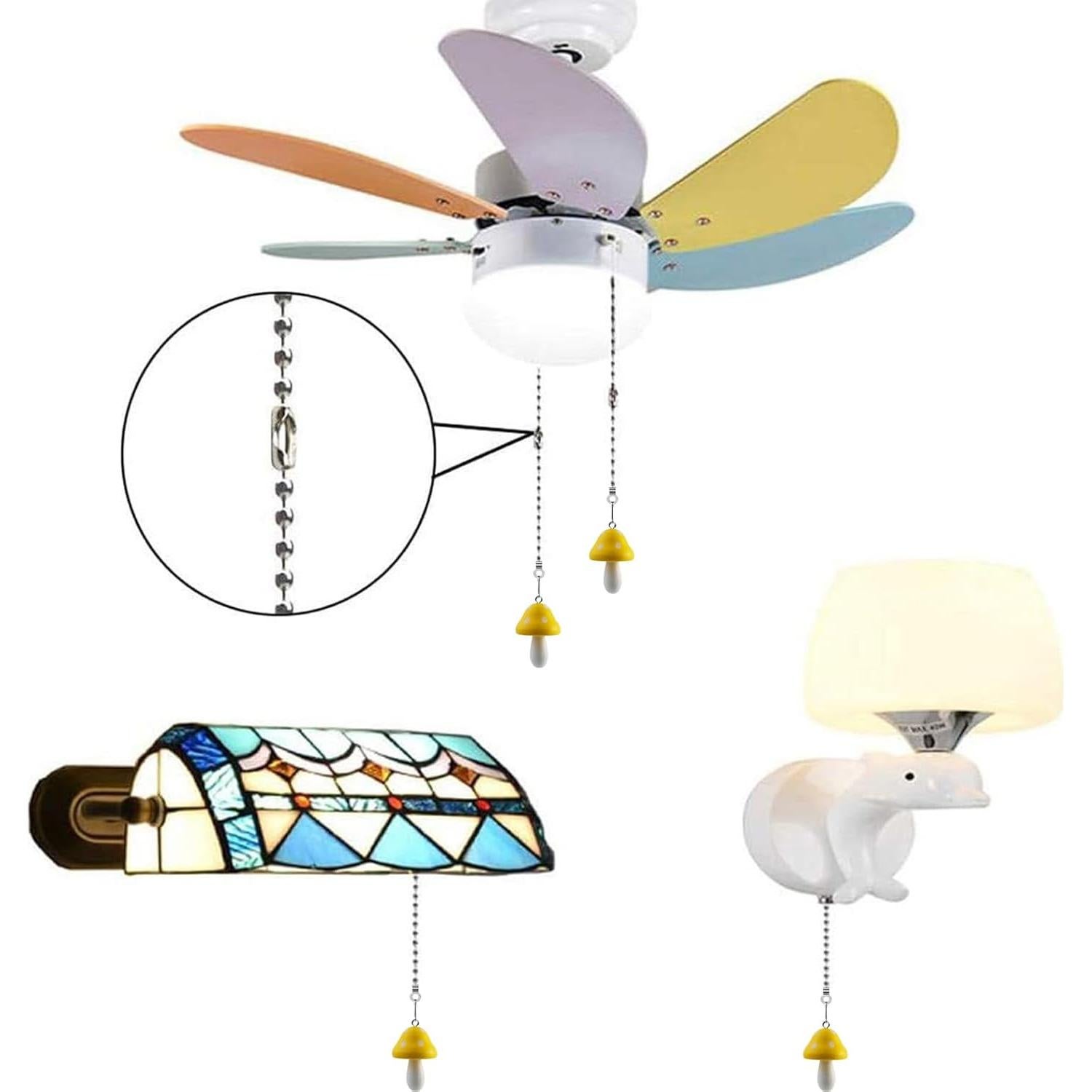 Extensor de cadena de tirón Hyamass 33 cm Amarillo Decorativo