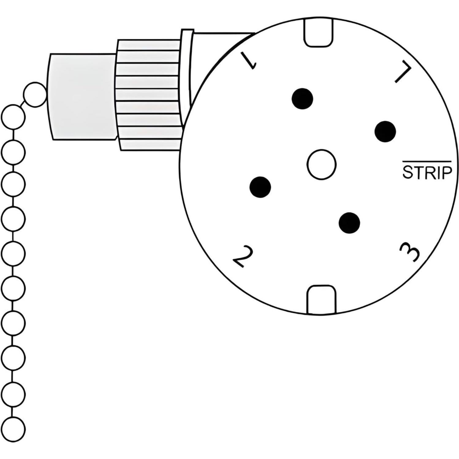 Interruptor de Cadena de Tirar Zing Ear ZE-208S 3 Velocidades