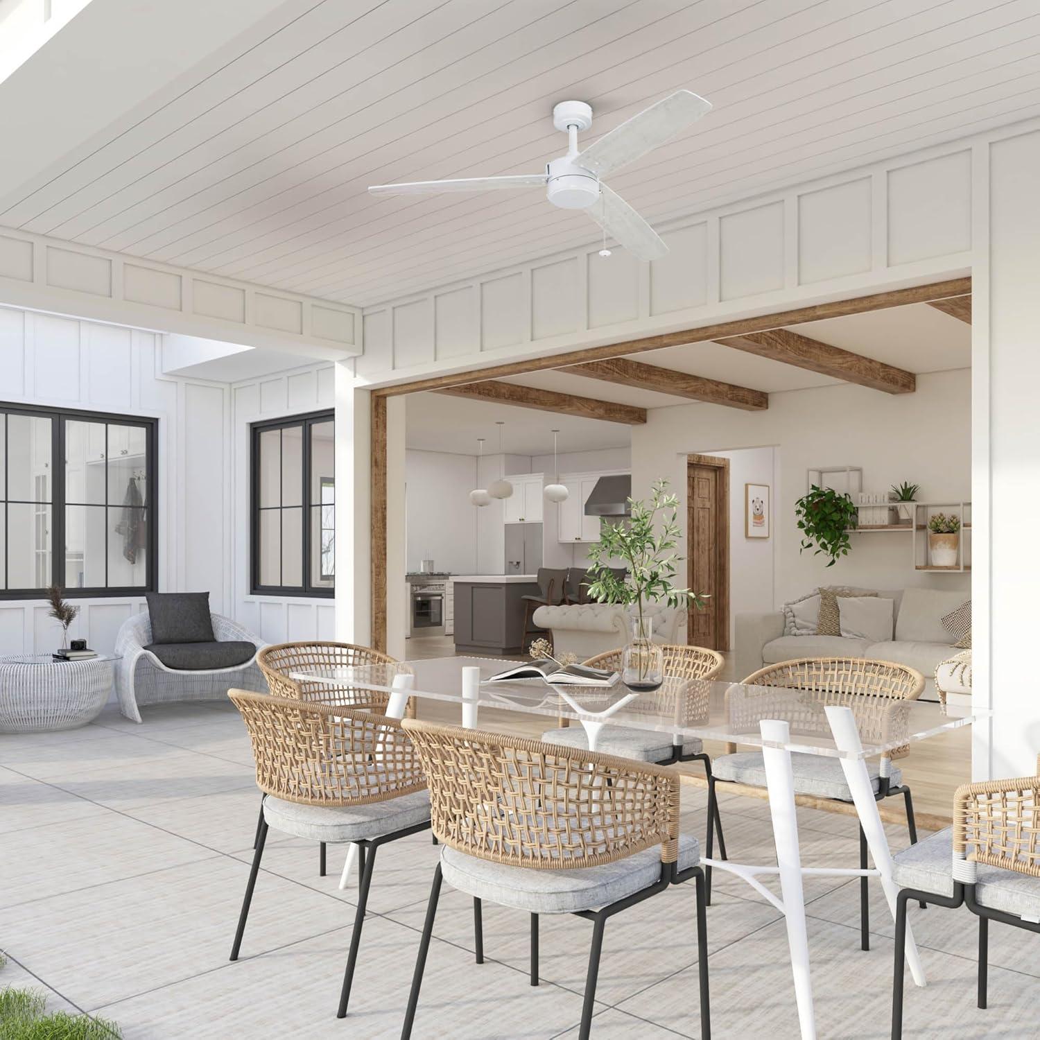 Ventilador de Techo Prominence Home Journal 132 cm Blanco