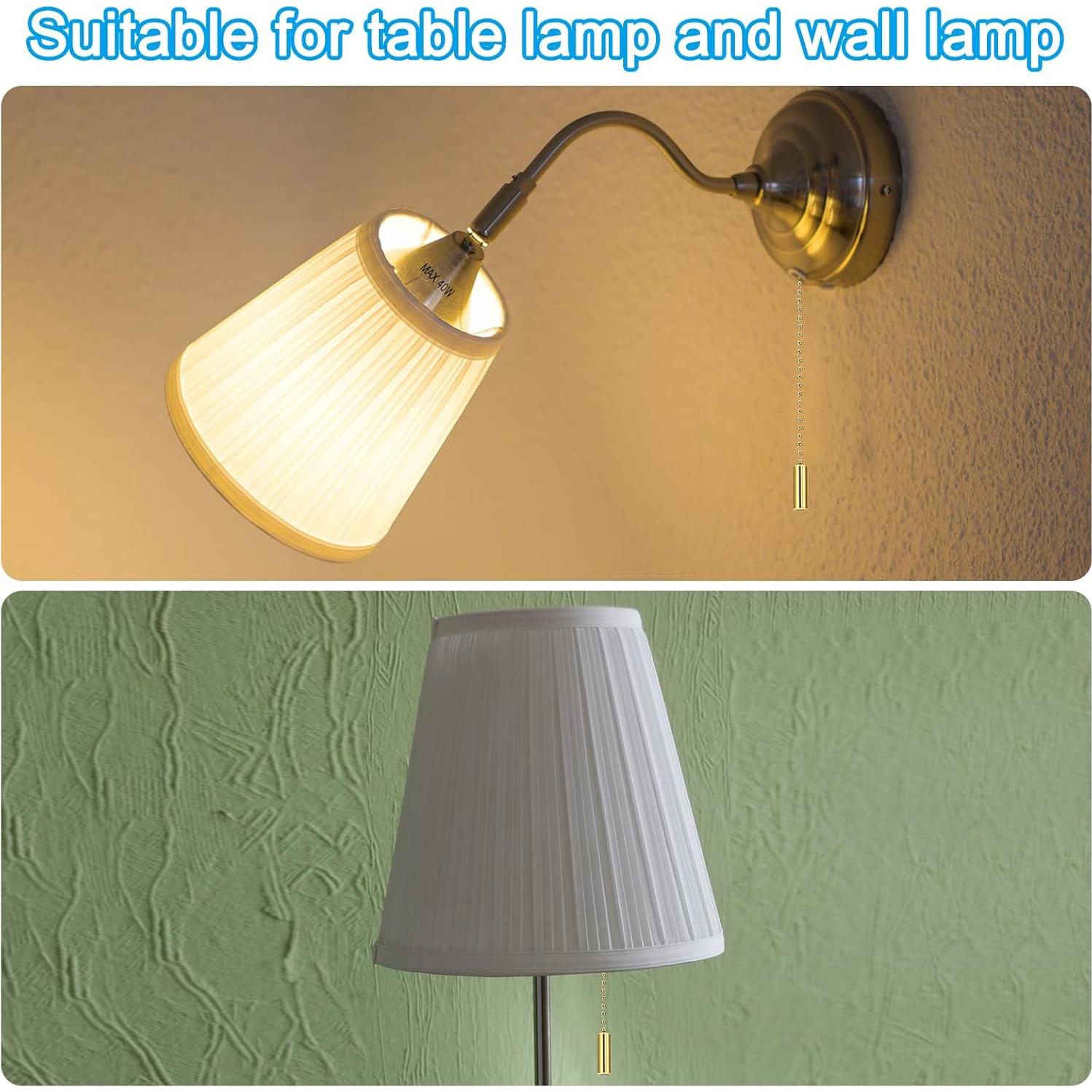 Cadena de Tirar para Ventilador de Techo PATIKIL 1m Negro - 2 Pcs