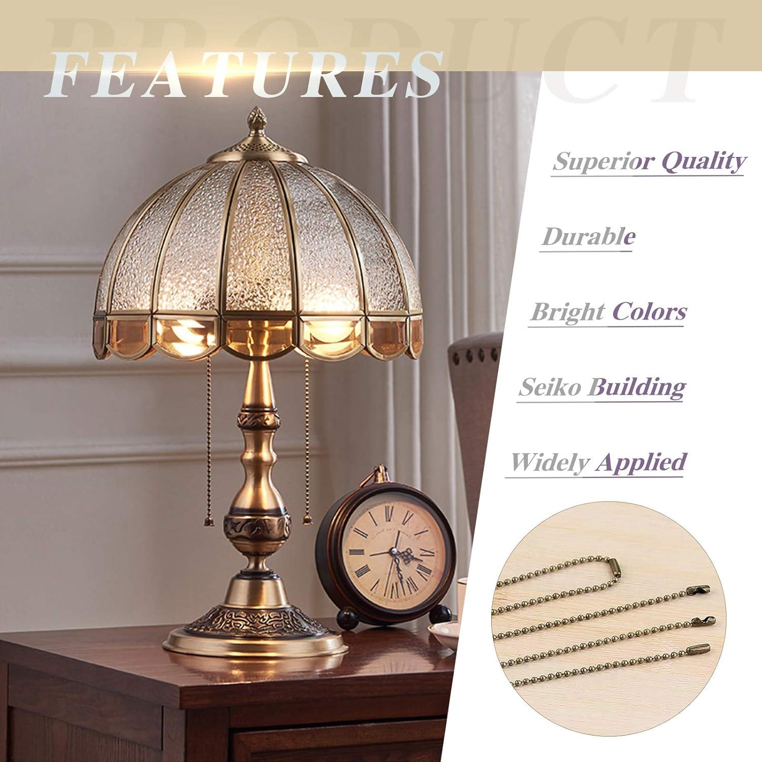 Swpeet Extensión de Cadena de Tirar Ventilador Techo Bronce 3Pcs