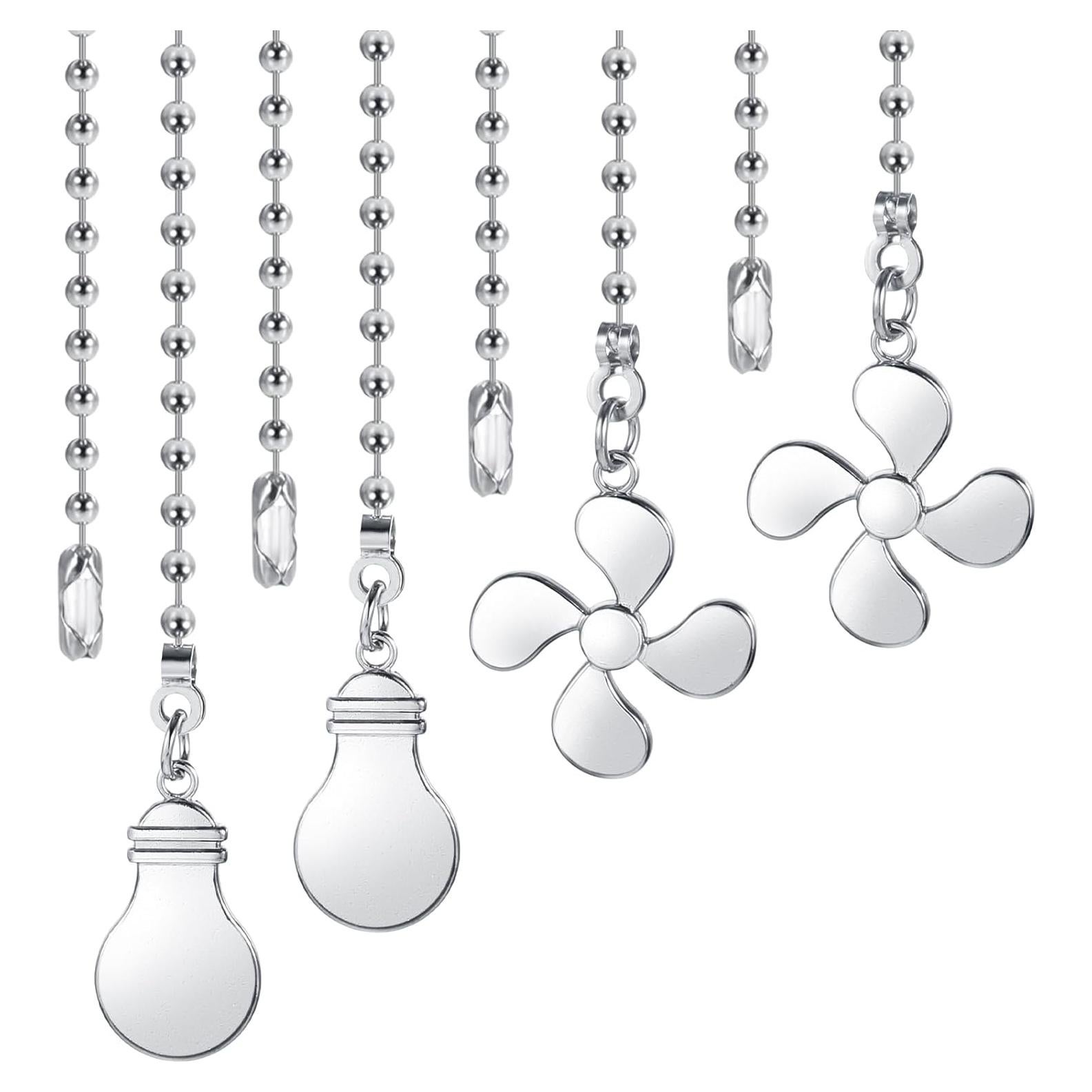 Juego de Cadenas de Tirar Prasacco 4 Pcs 30.48 cm Plata