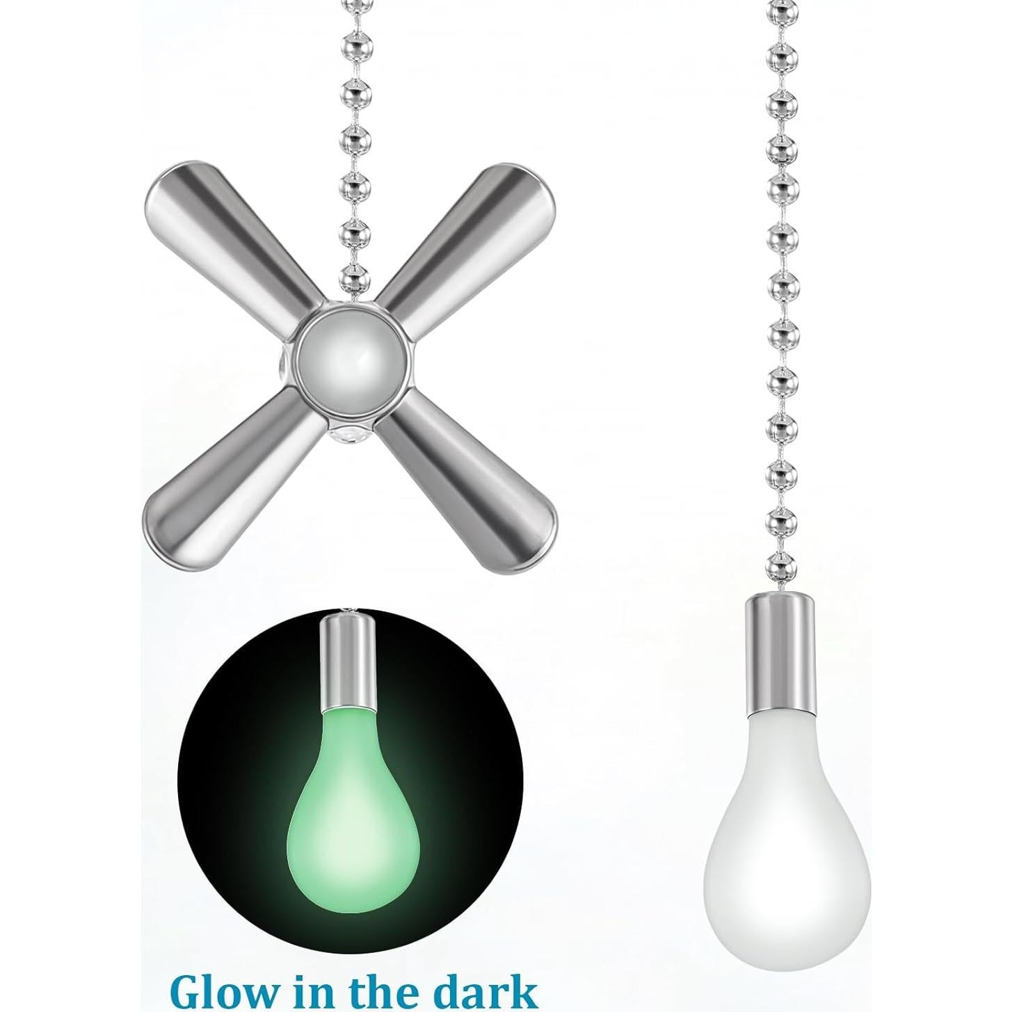 Extensores de Cadena de Ventilador de Techo Bruislard 31cm Plata