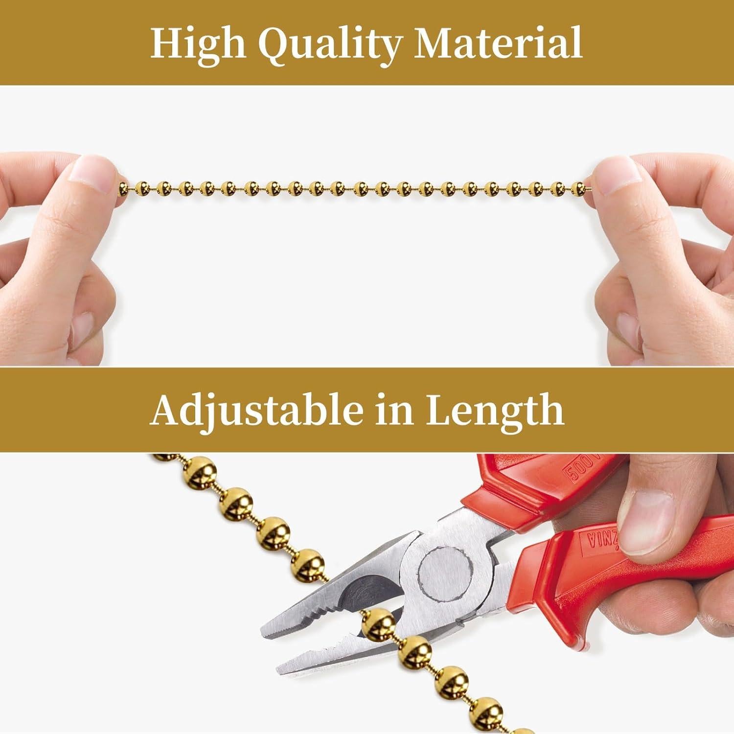 Juego de 4 Extensores de Cadena para Ventilador de Techo PESUMA