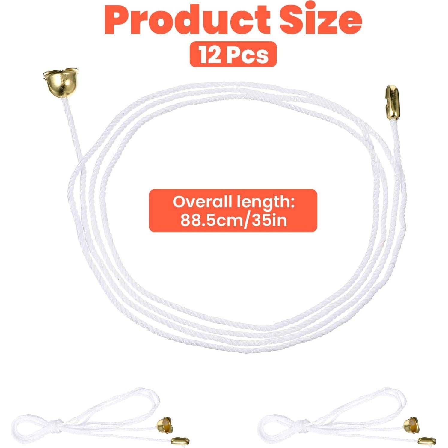 Cuerda de Tirar 12 Pcs HJZHII 88.5 cm Blanco Amarillo