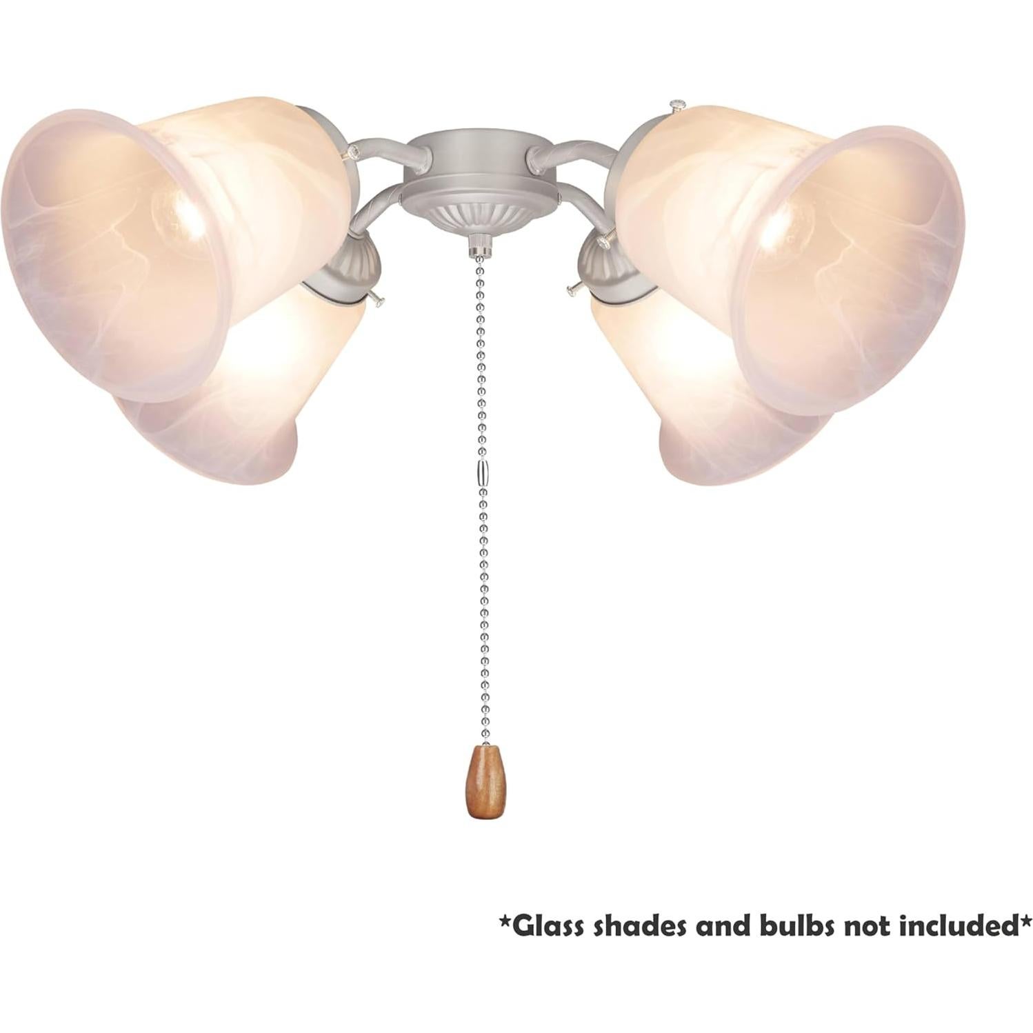 Kit de Luz para Ventilador de Techo Aspen Creative 22003-11 4 Luces Níquel