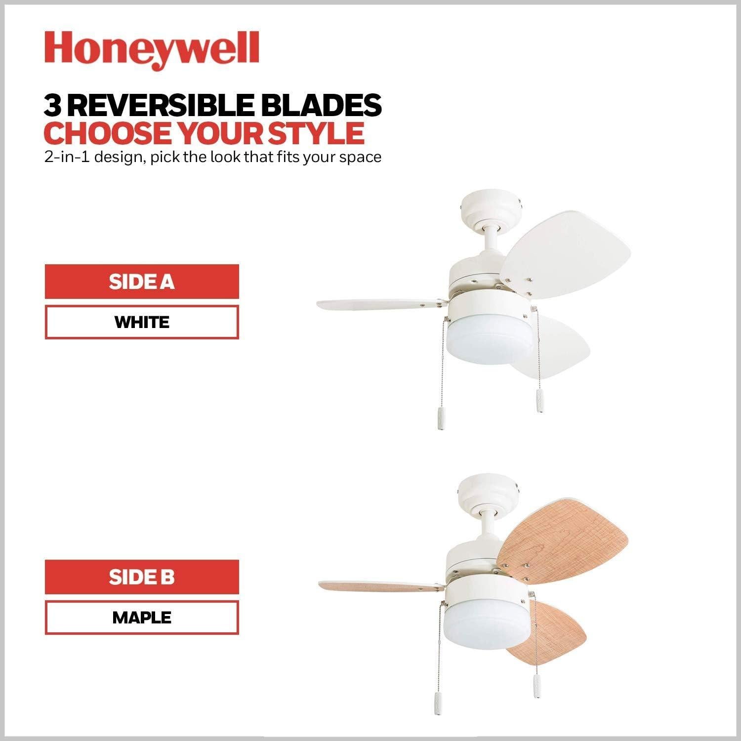 Ventilador de Techo Honeywell Ocean Breeze 76 cm con Luz LED