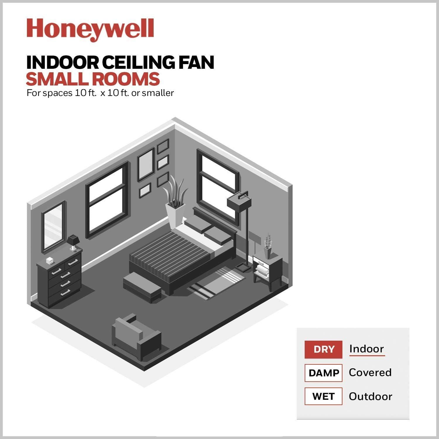 Ventilador de Techo Honeywell Ocean Breeze 76 cm con Luz LED