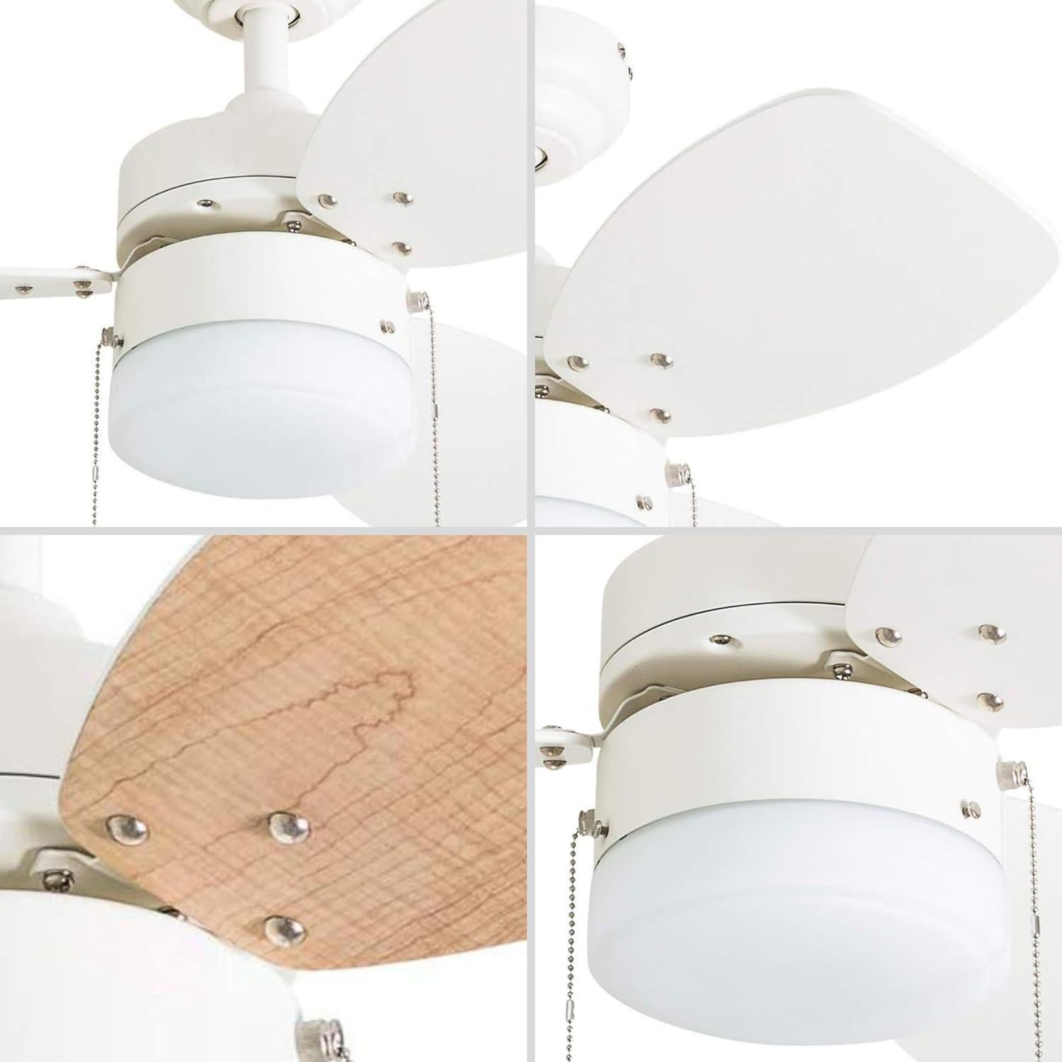 Ventilador de Techo Honeywell Ocean Breeze 76 cm con Luz LED