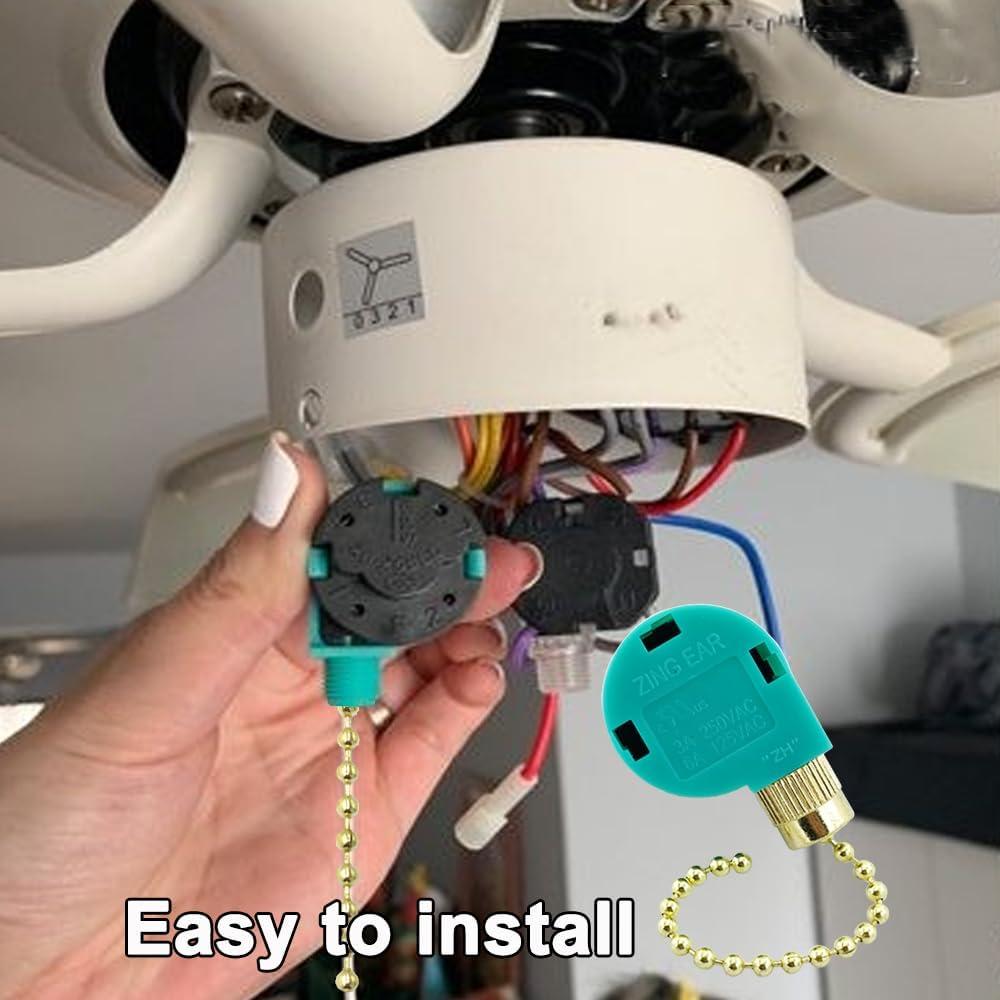 Interruptor de cadena Zing Ear ZE-268S6 3 velocidades 4 cables