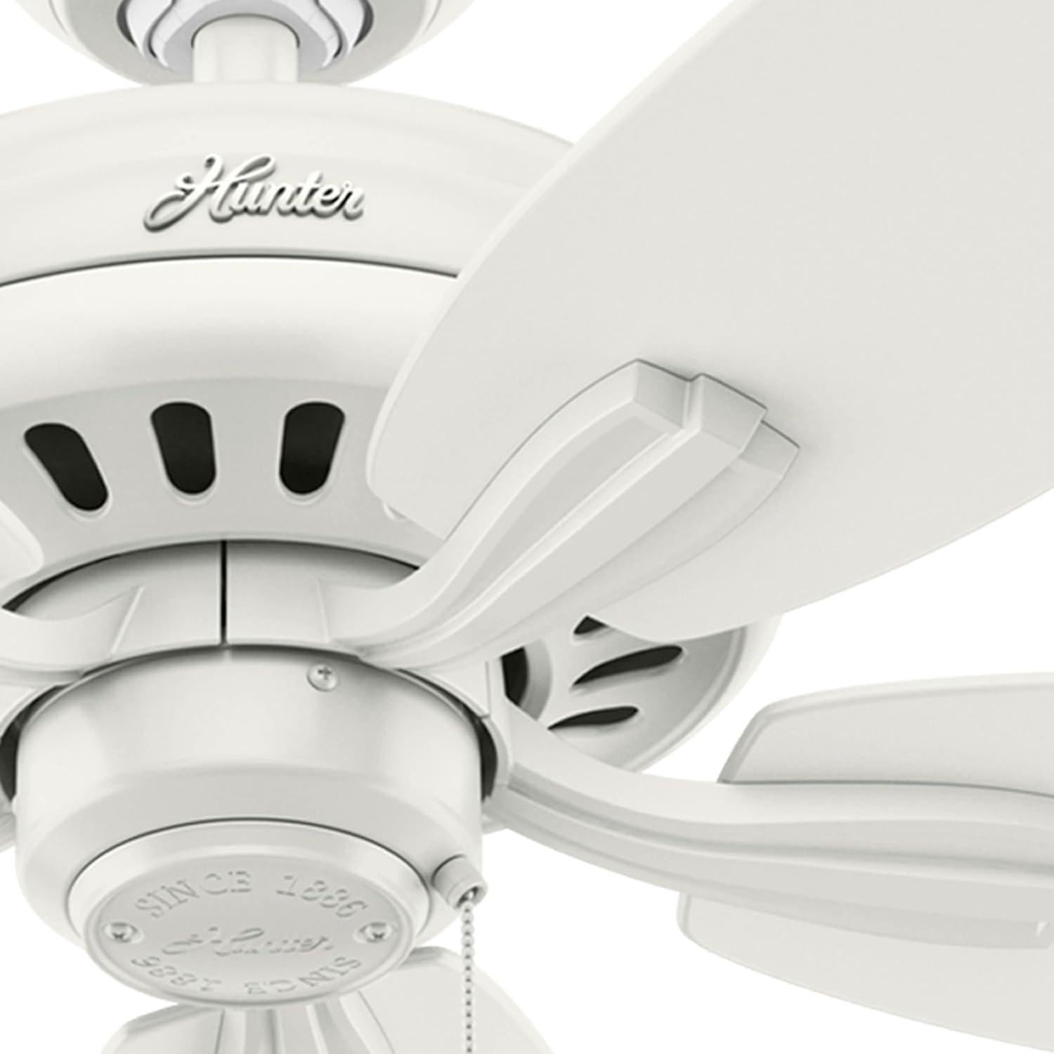 Ventilador de Techo Hunter Newsome 132 cm Blanco Fresco