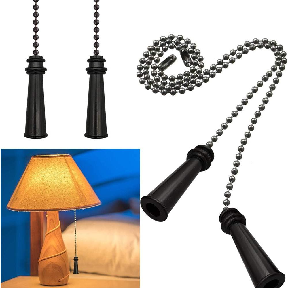 Cadenas de Tirar para Ventilador de Techo Dotlite 30cm Negras