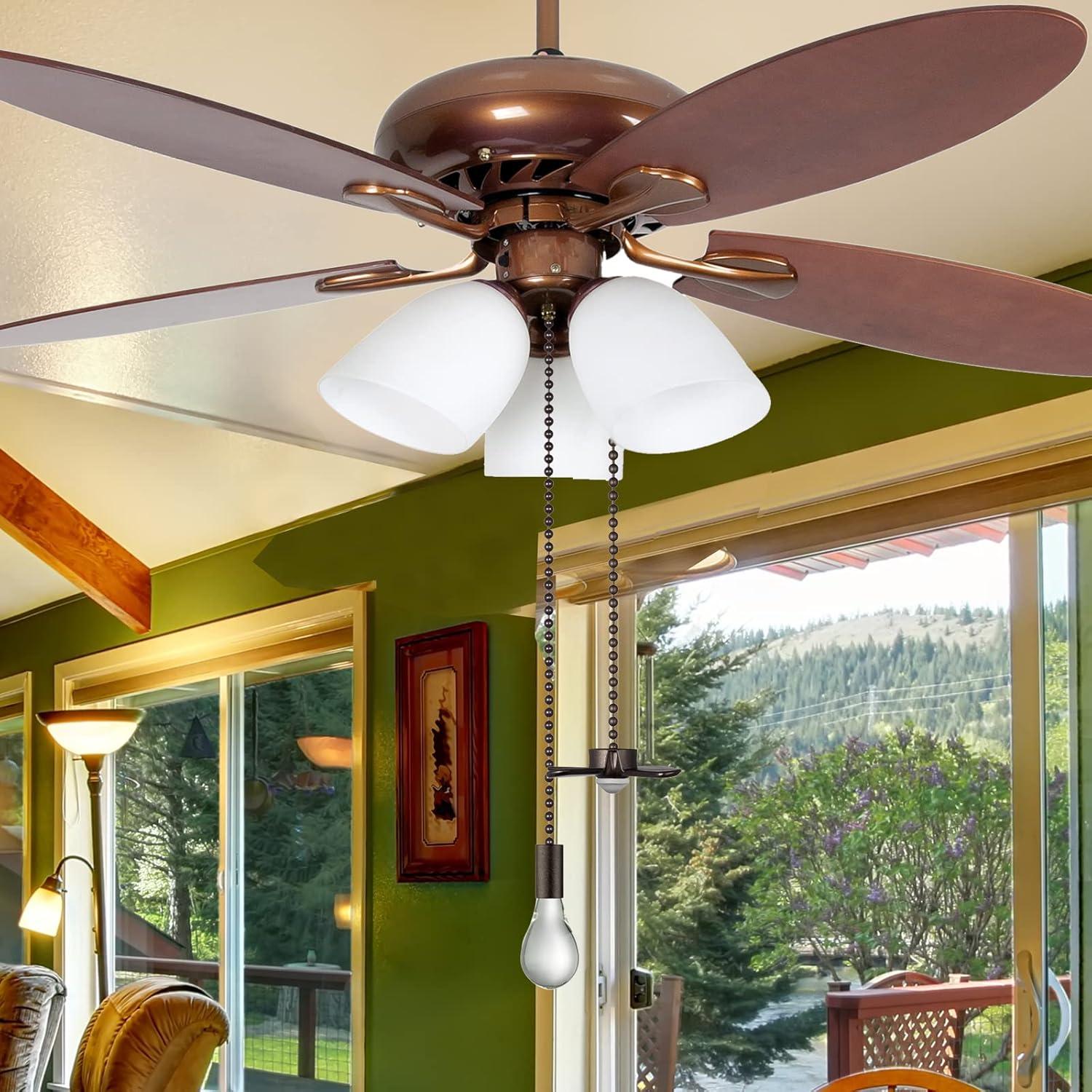 Juego de Cadenas para Ventilador de Techo ELFCAB 4 Piezas