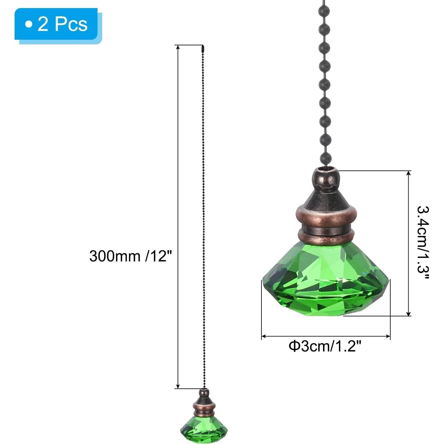 Cadena de Tirar para Ventilador de Techo PATIKIL Verde 30 cm