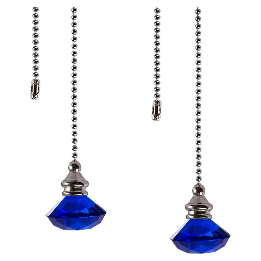 Juego de Cadenas de Tirar para Ventilador LONGSHENG Azul 50.8 cm