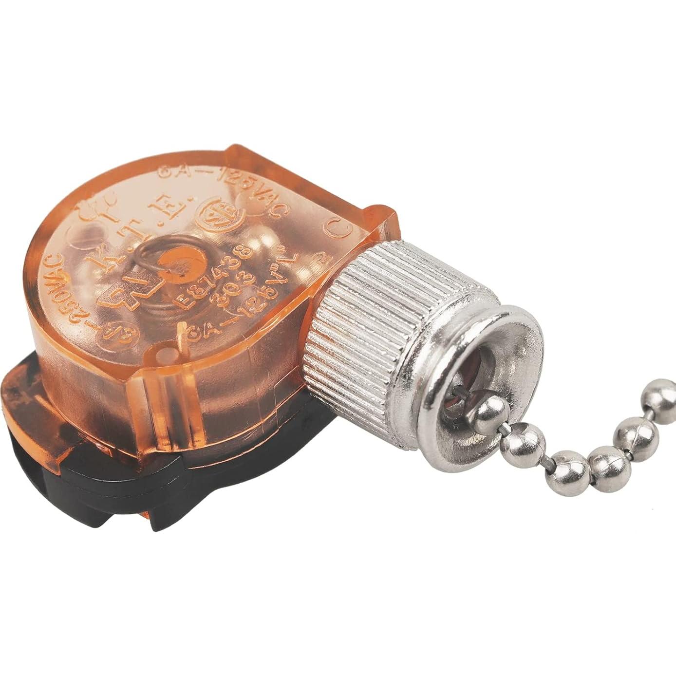 Interruptor de Luz de Ventilador de Techo E87438 2 Pcs 6A