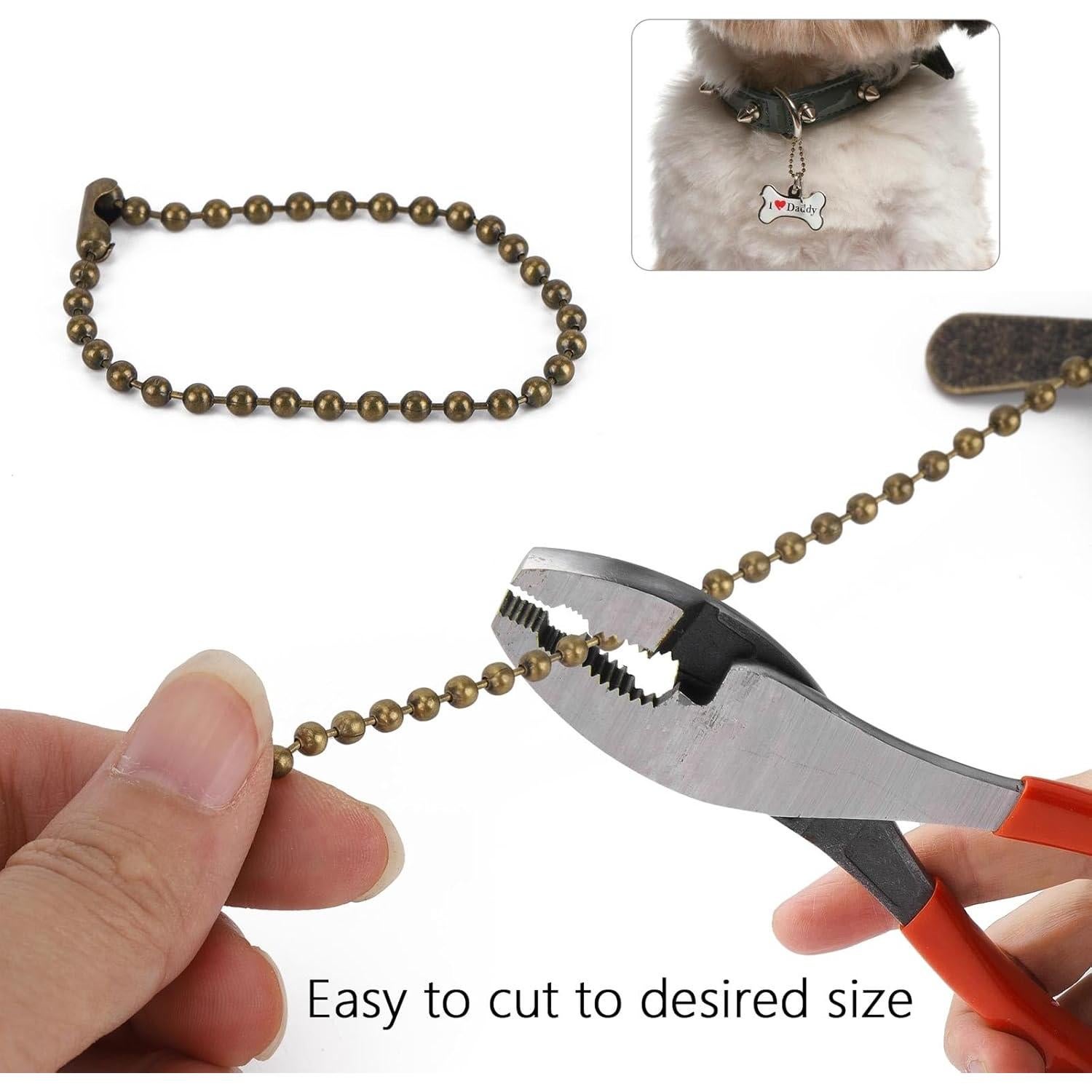 Extensión de Cadena de Tirar Ohlove 4 Pcs Bronce 30.48 cm