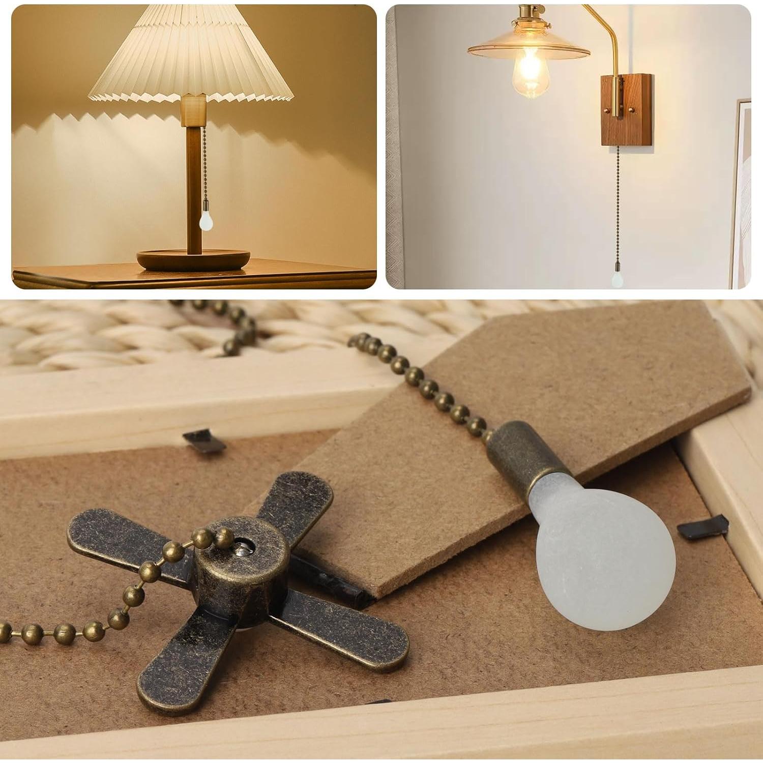 Extensión de Cadena de Tirar Ohlove 4 Pcs Bronce 30.48 cm