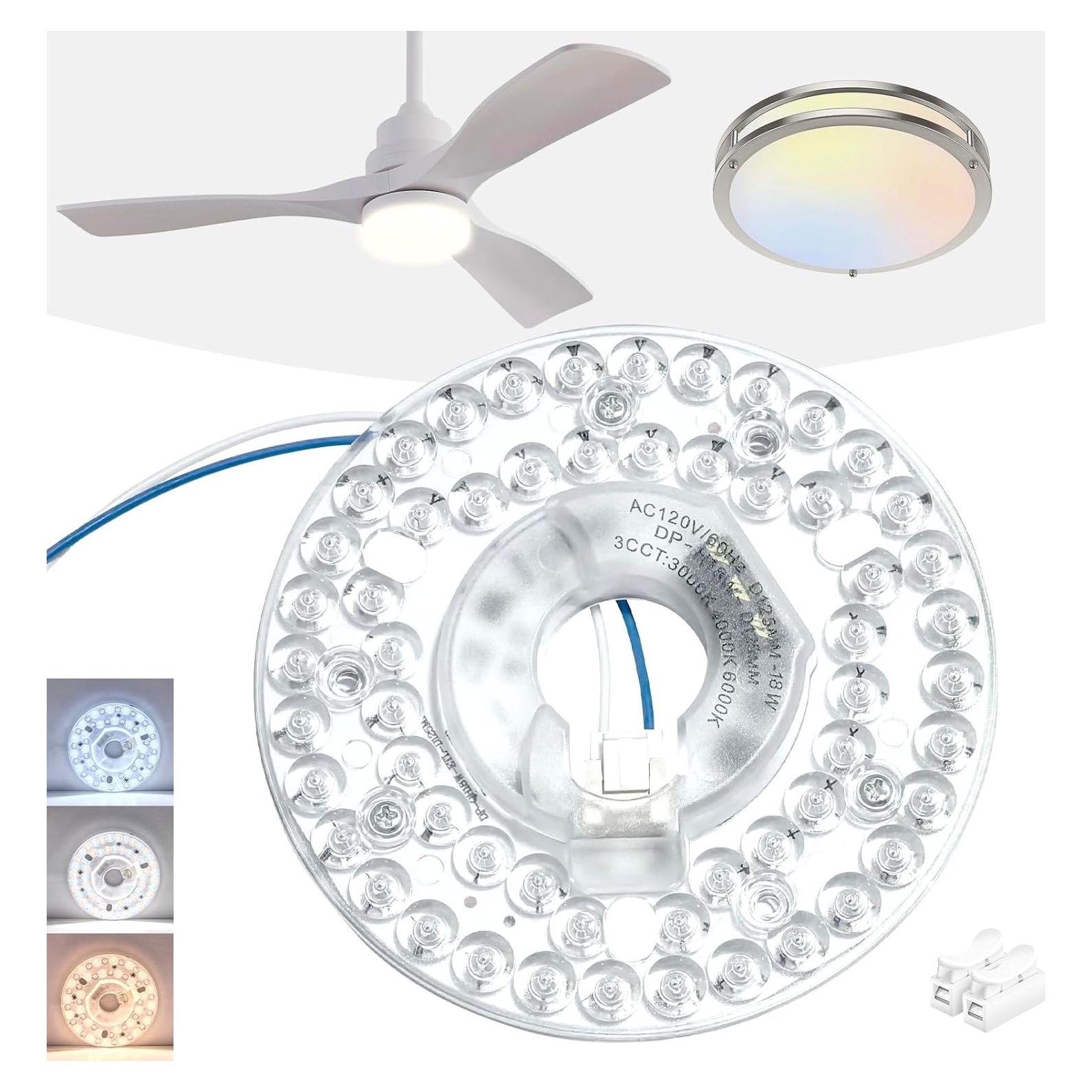 Kit de Luz LED AUPRUN para Ventilador de Techo 18W 1500LM