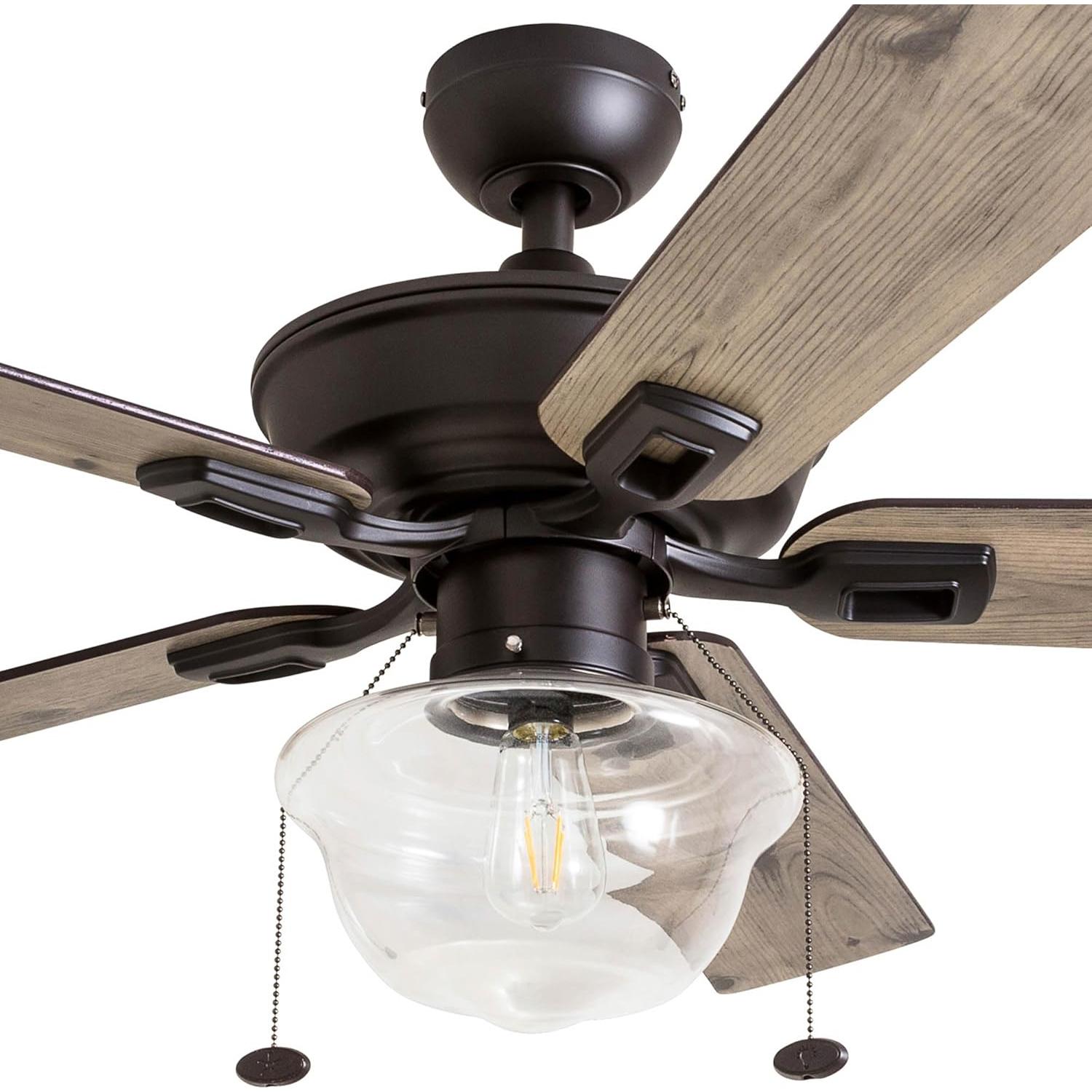 Ventilador de Techo Prominence Home Abner 132 cm con Luz LED