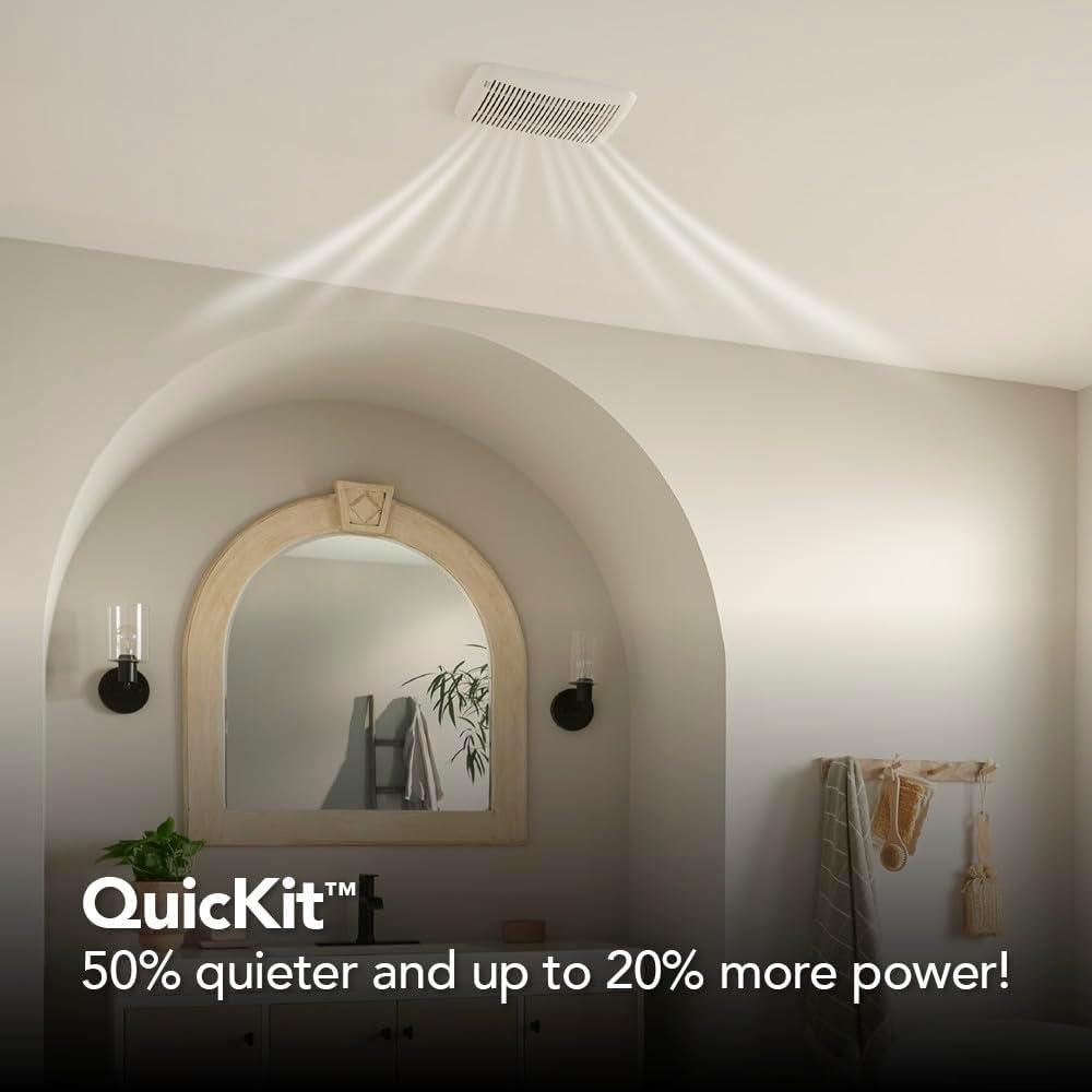 Motor y Cubierta de Reemplazo Broan-NuTone BKR60 60 CFM Blanco