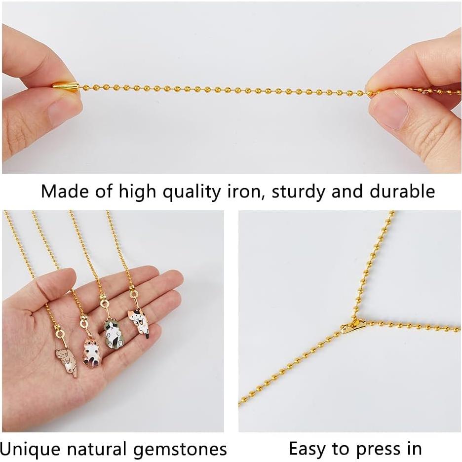 Cadena de Tirar para Ventilador DICOSMETIC 10 Pcs Gato Esmalte 34.8 cm