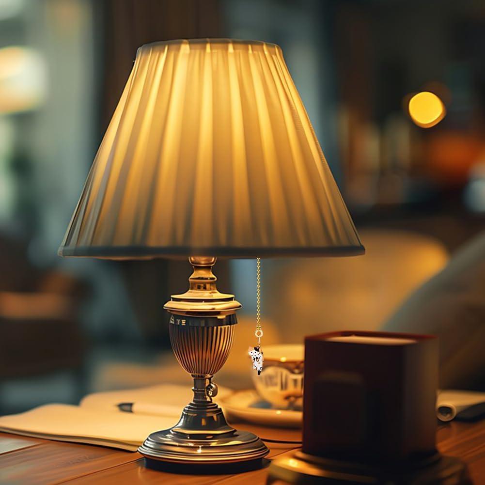 Cadena de Tirar para Ventilador DICOSMETIC 10 Pcs Gato Esmalte 34.8 cm