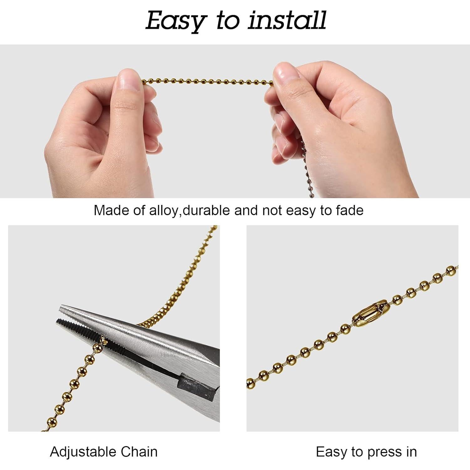 Cadenas de Tirar de Ventilador de Techo Honoson 4 Piezas Cristal