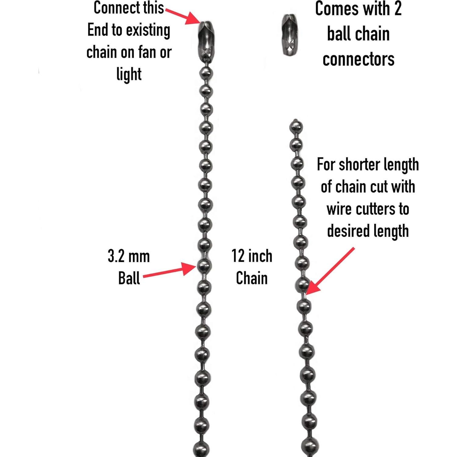 Juego de Reemplazo Cadena Tirar Luz Ventilador Dragón 3.2mm